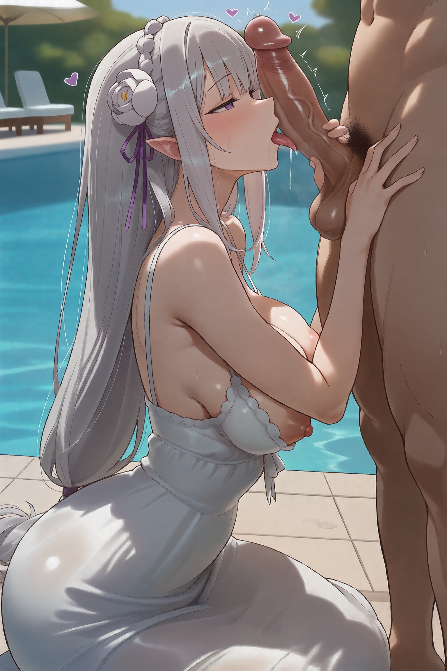 Emilia (Re:Zero) Rule 34 Image