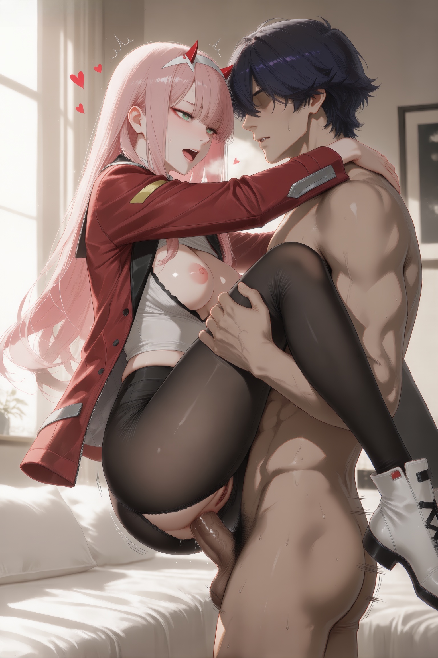 Zero Two (Darling In The Franxx) Rule 34 Image