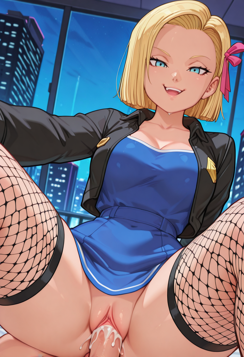 Android 18 (Dragon Ball) Rule 34 Image