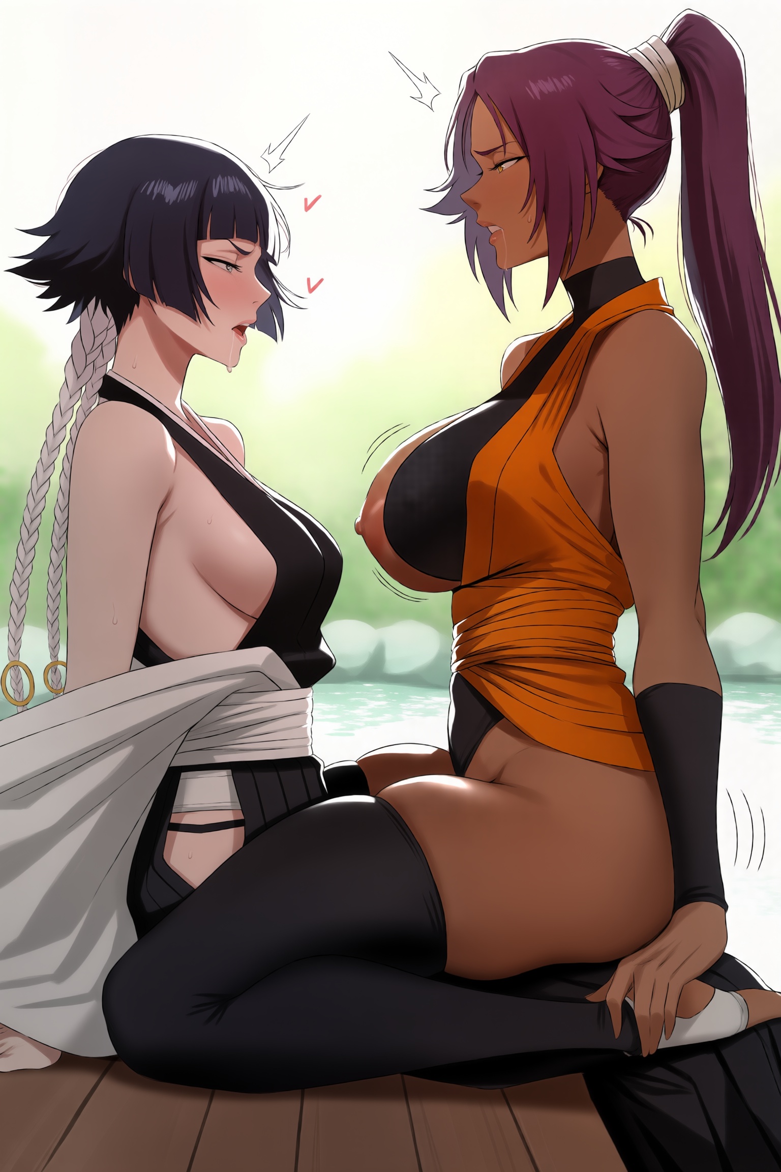 Shihouin Yoruichi (Bleach) Rule 34 Image