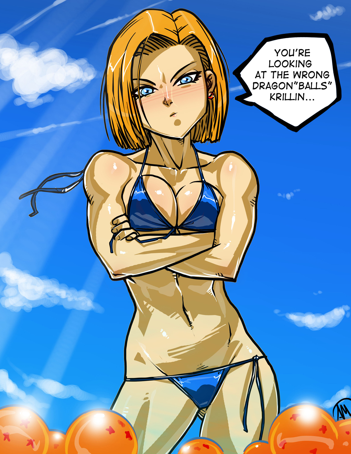 Android 18 (Dragon Ball) Rule 34 Image