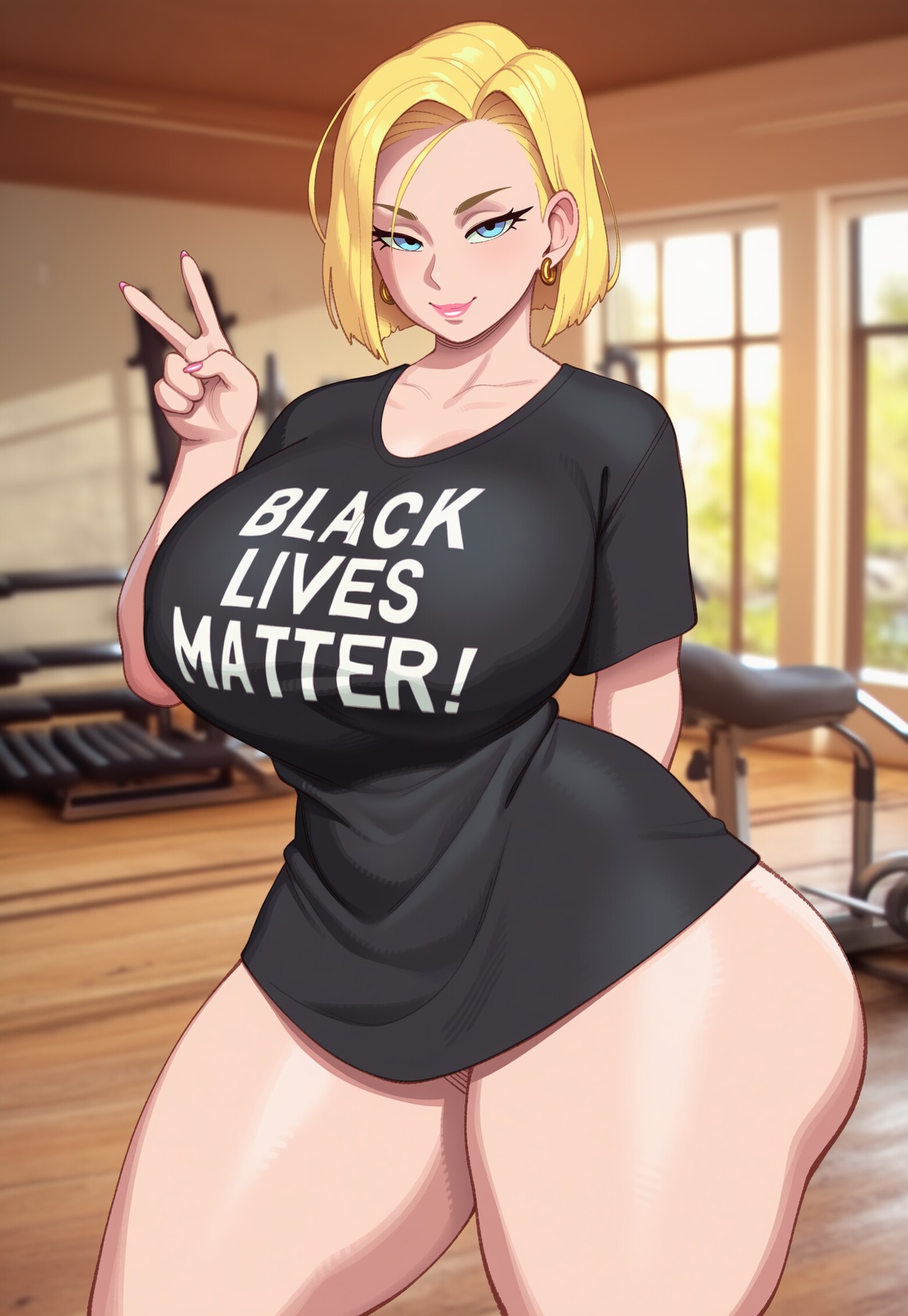 Android 18 (Blacked) Rule 34 Image