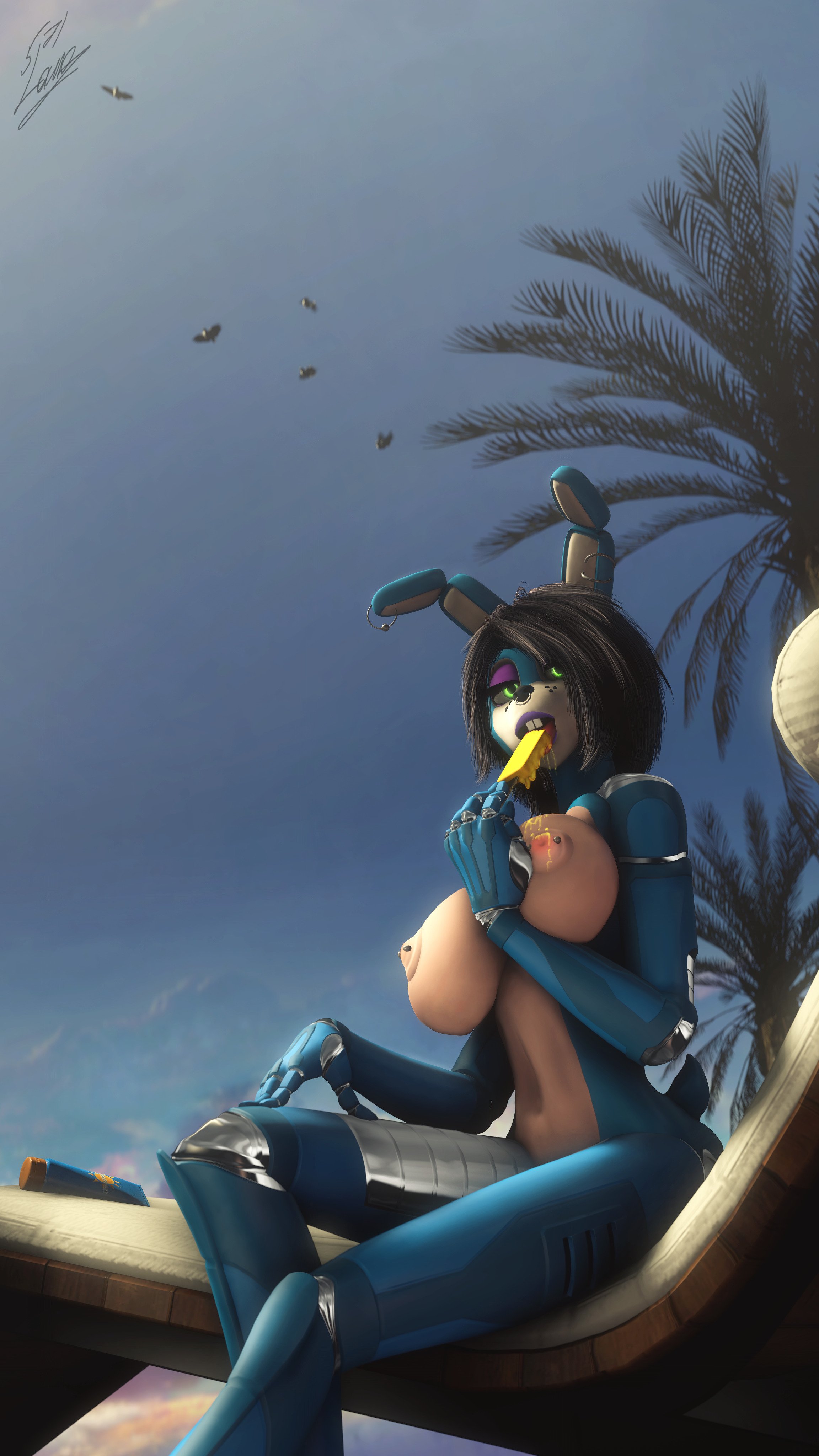 Toy Bonnie (Fnaf) Rule 34 Image