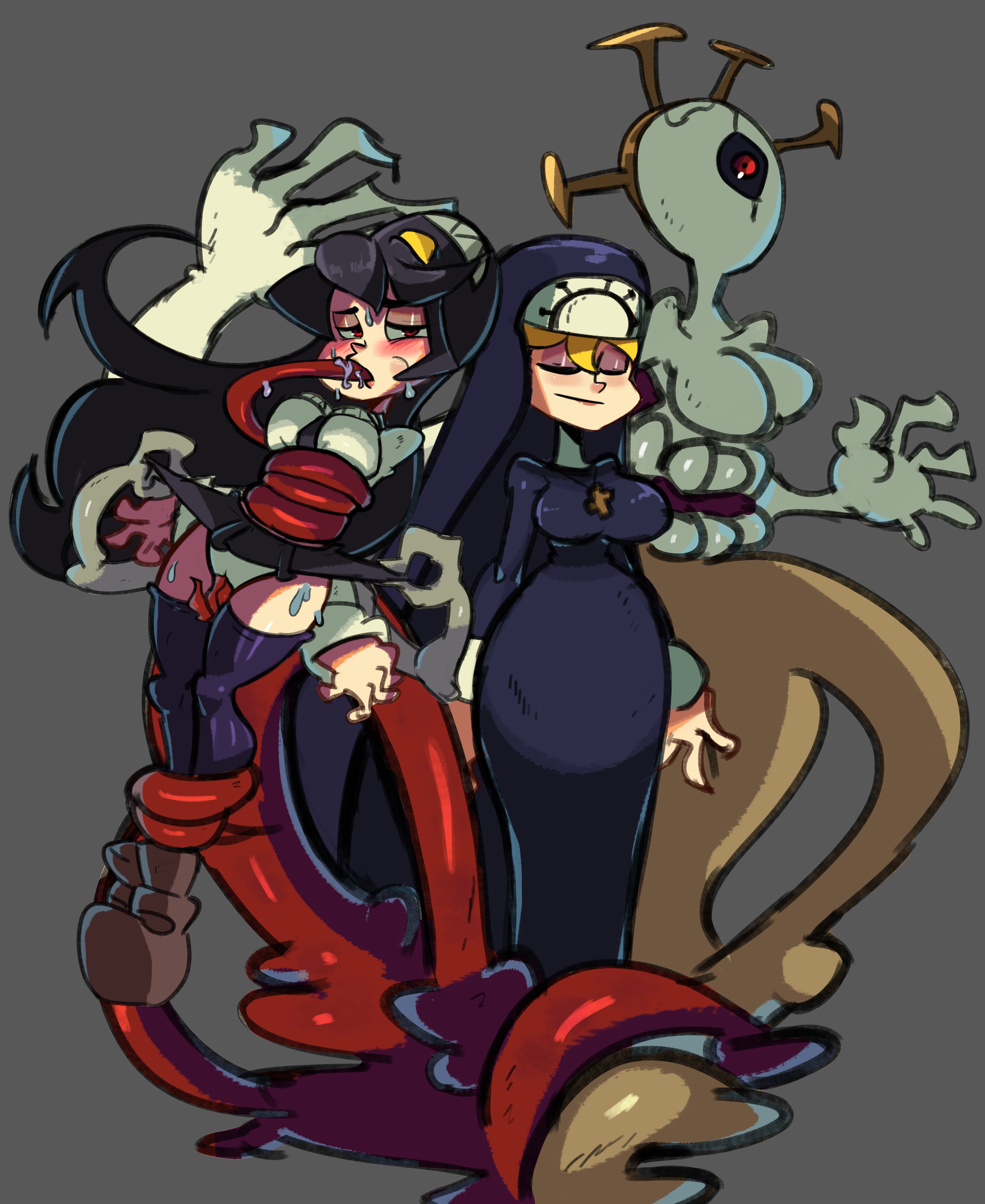 Double (Skullgirls) Rule 34 Image