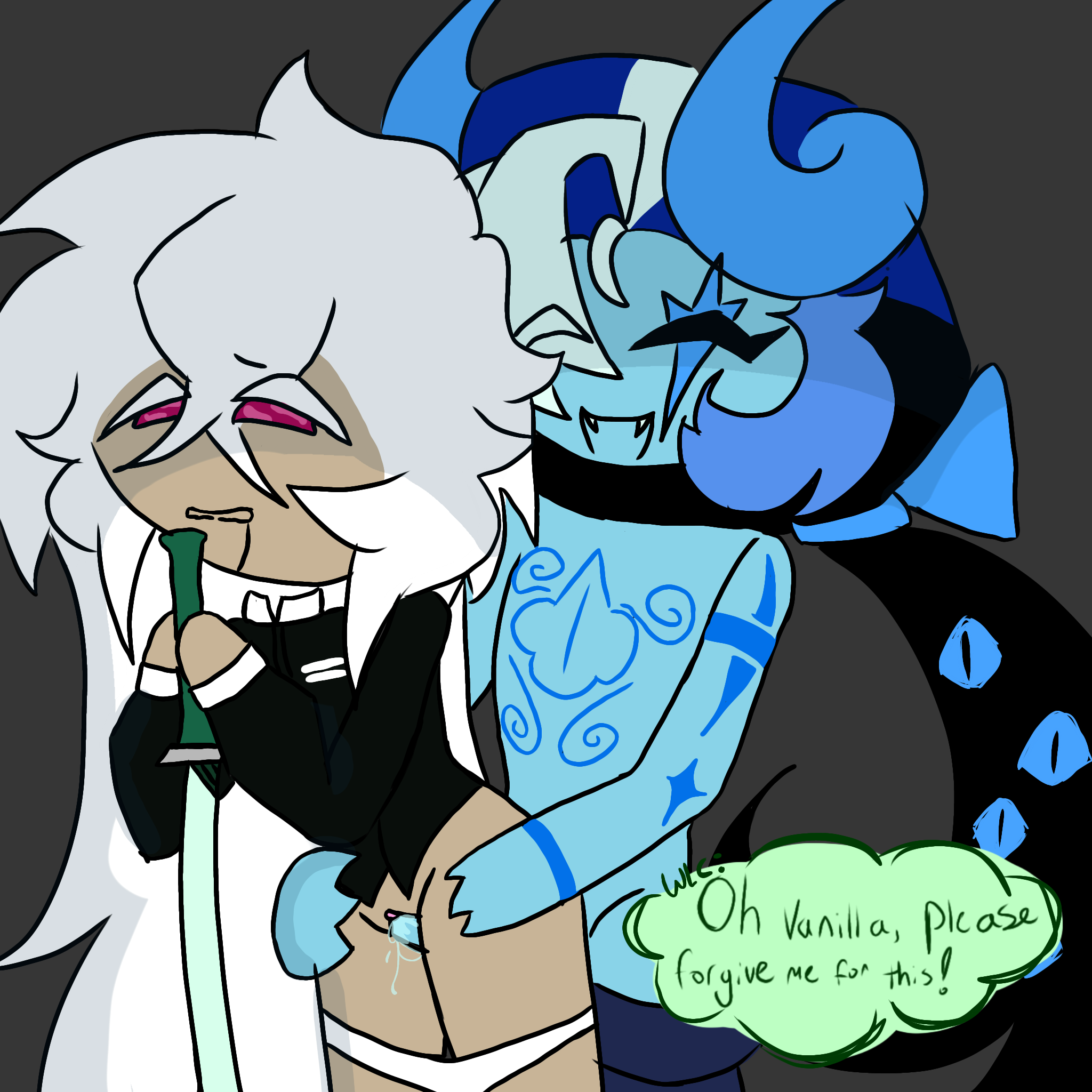 Shadow Milk Cookie (Cookie Run Kingdom) Rule 34 Image