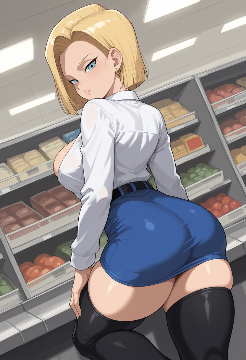 Android 18 (Dragon Ball) Rule 34 Image