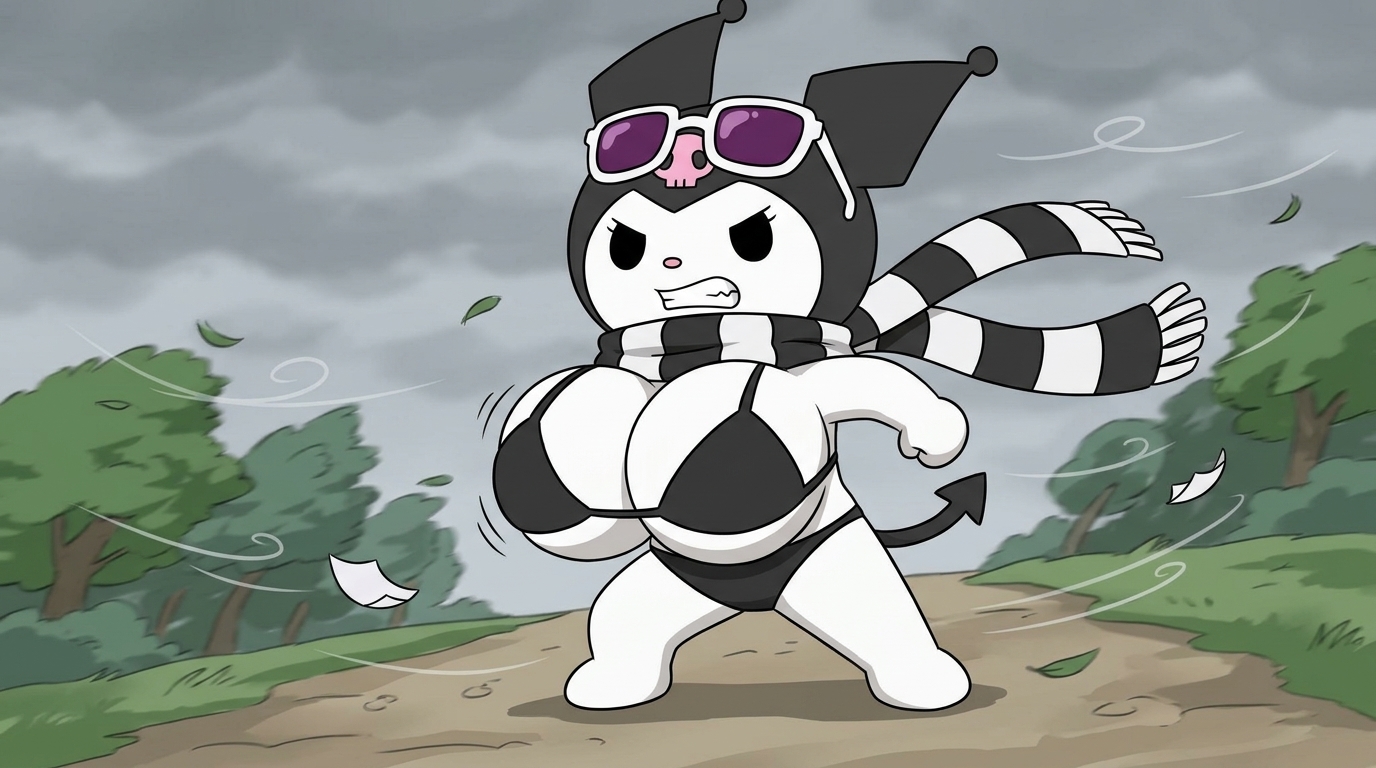 Kuromi (Onegai My Melody) Rule 34 Image