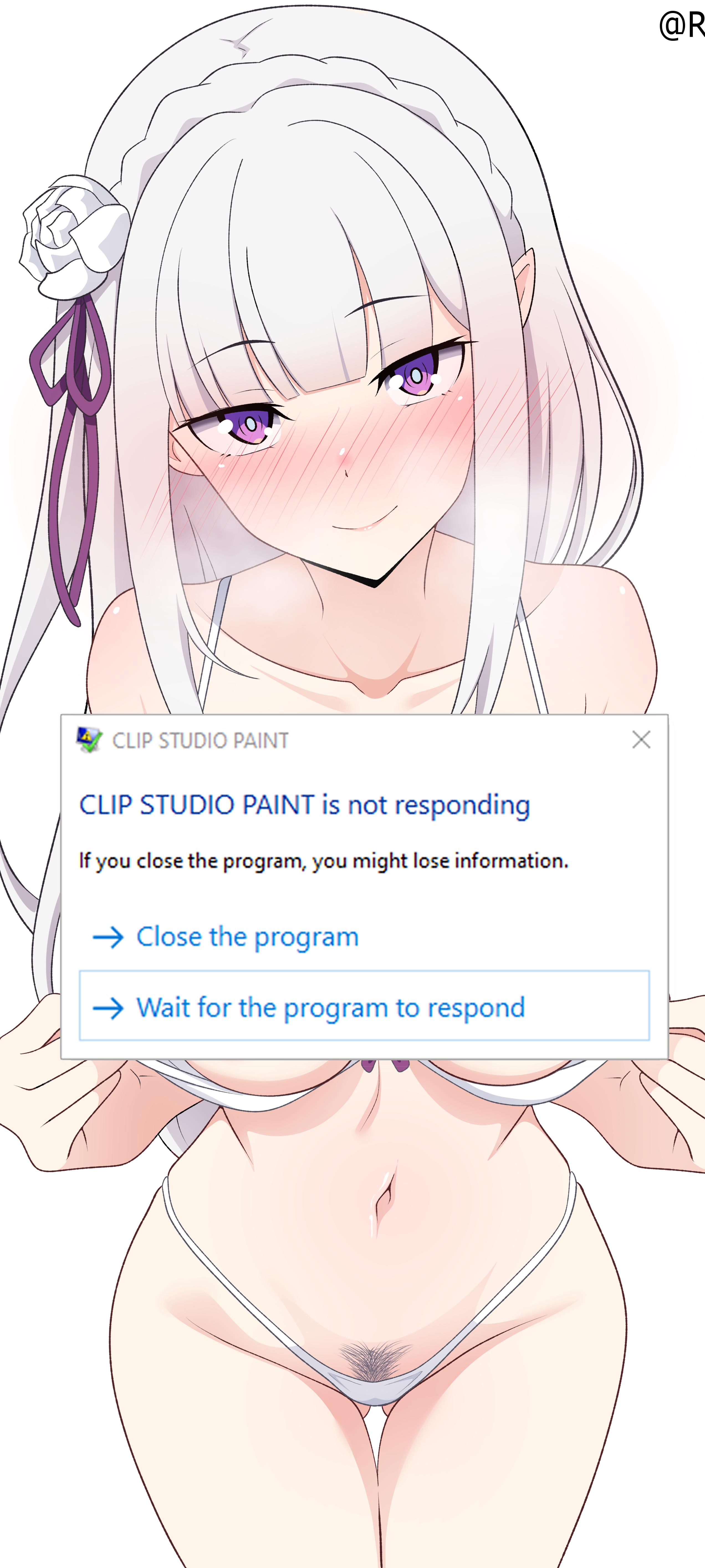 Emilia (Re:Zero) Rule 34 Image