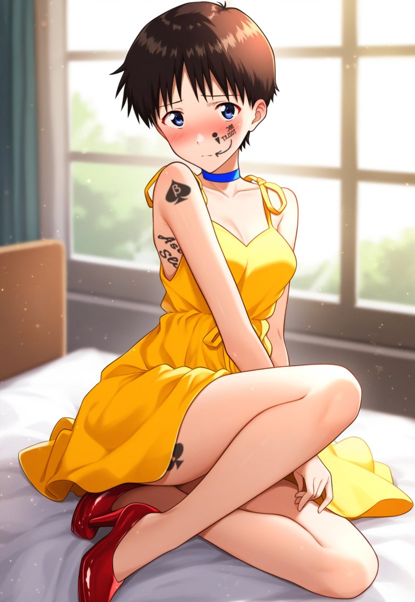 Shinji Ikari (Blacked) Rule 34 Image