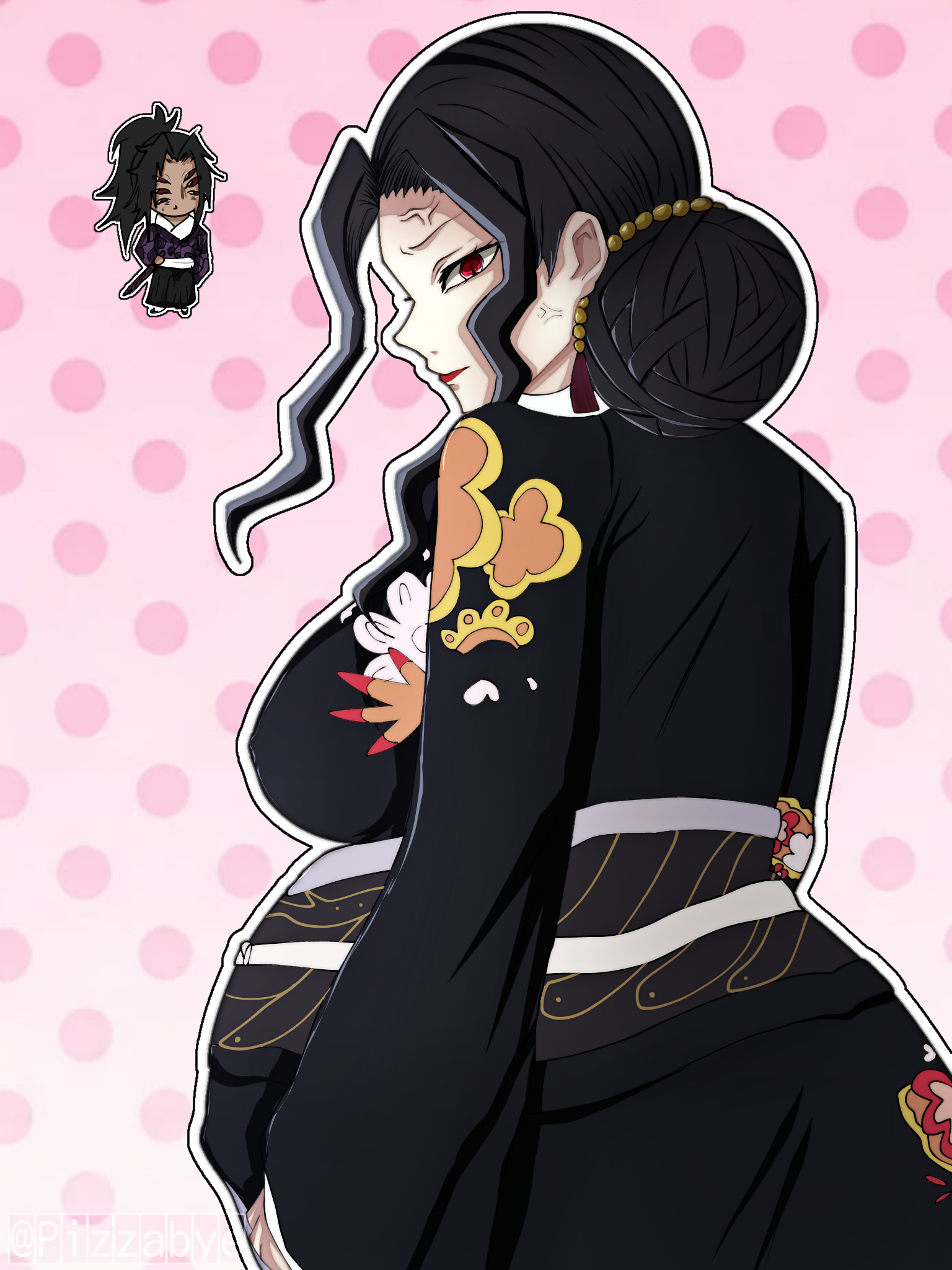 Female Muzan (Demon Slayer) Rule 34 Image