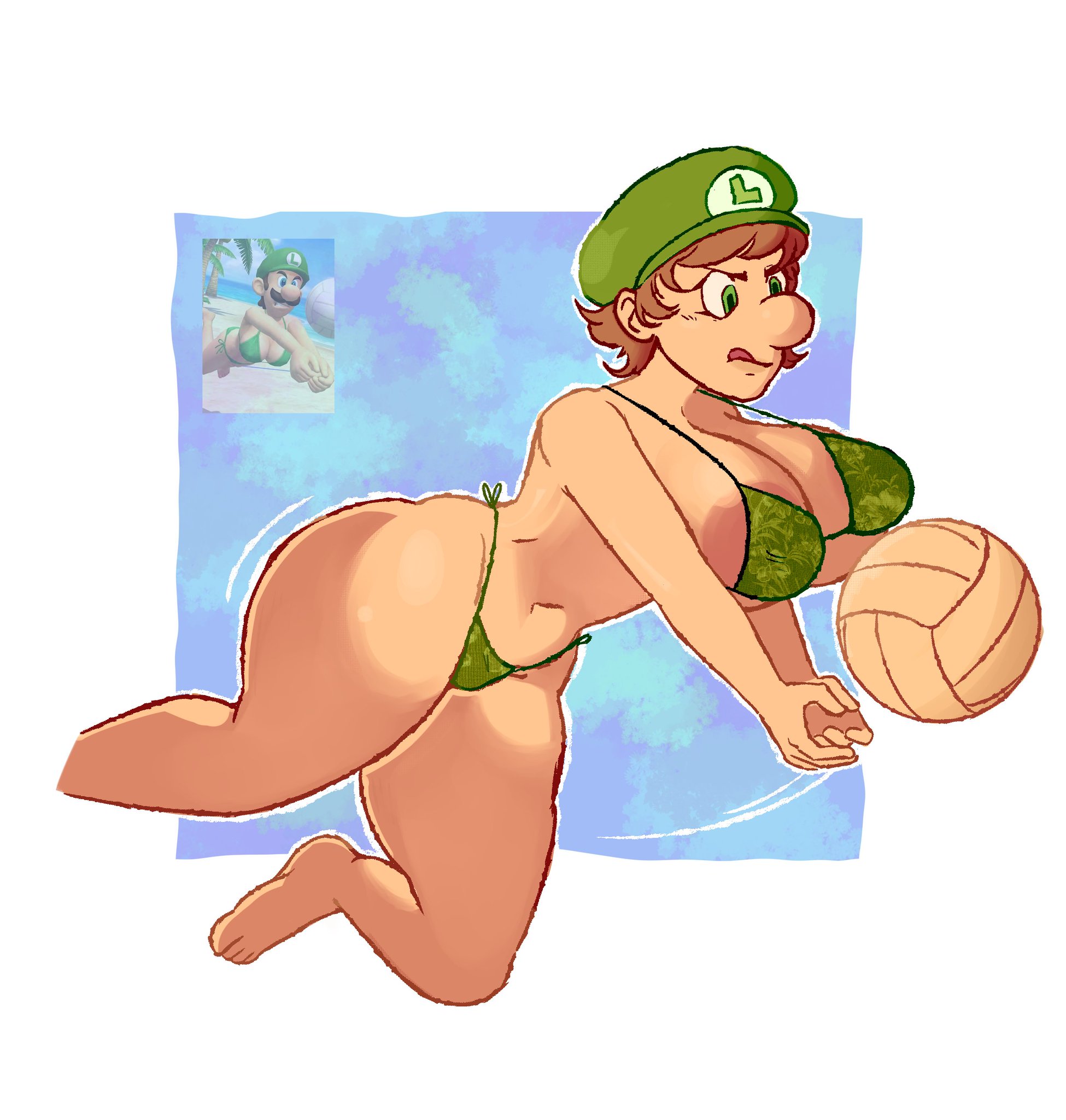 Luigi (Mario (Series)) Rule 34 Image