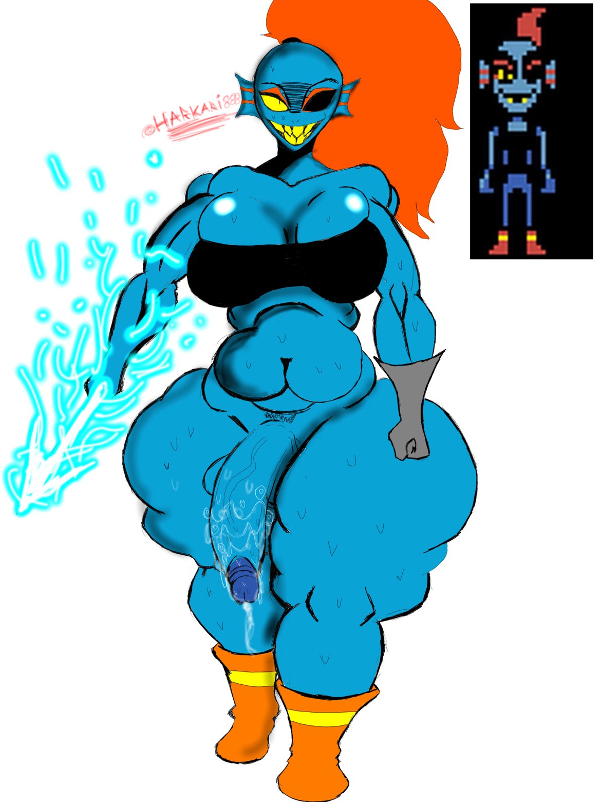 Undyne (Undertale) Rule 34 Image