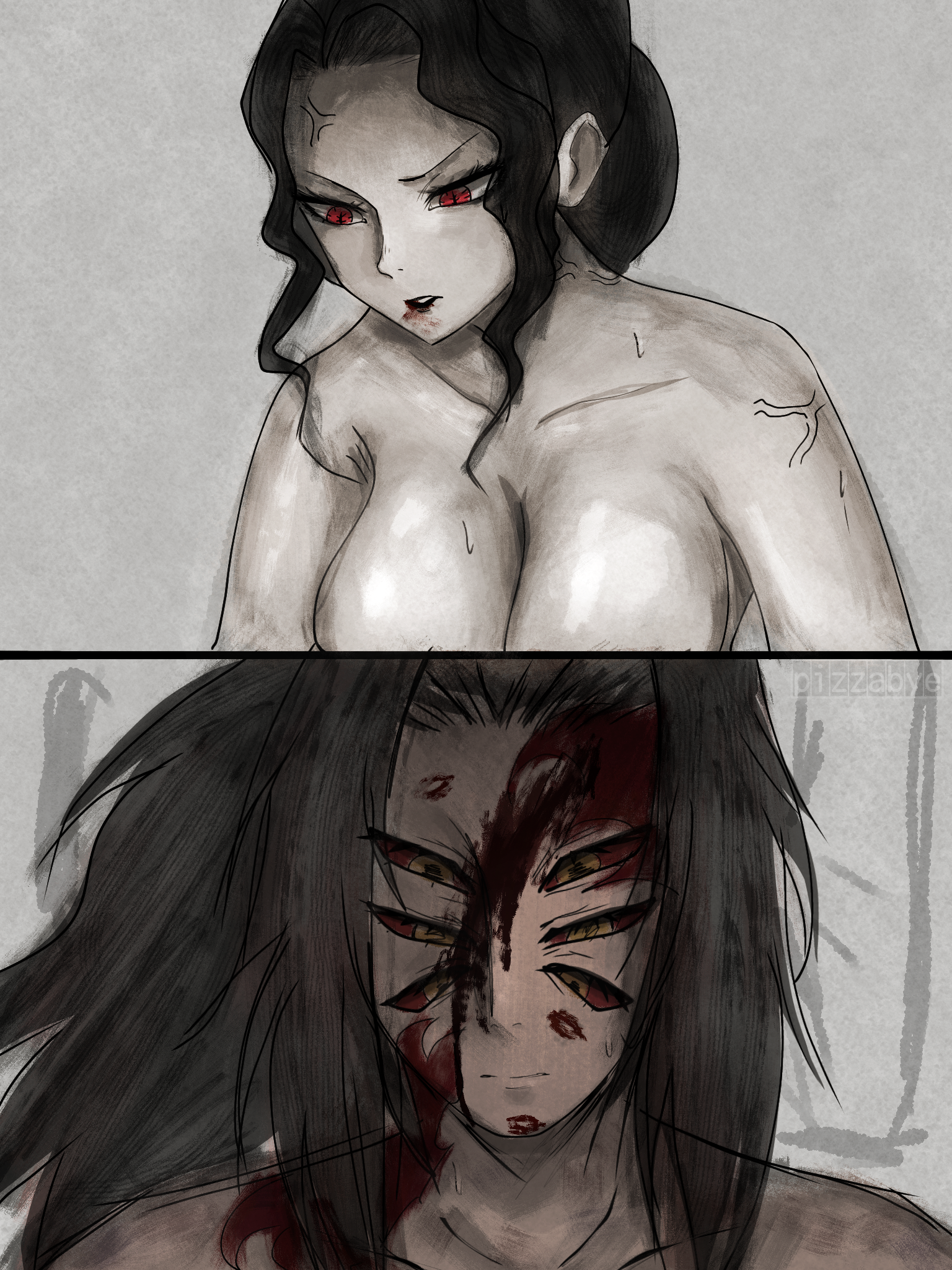 Female Muzan (Demon Slayer) Rule 34 Image