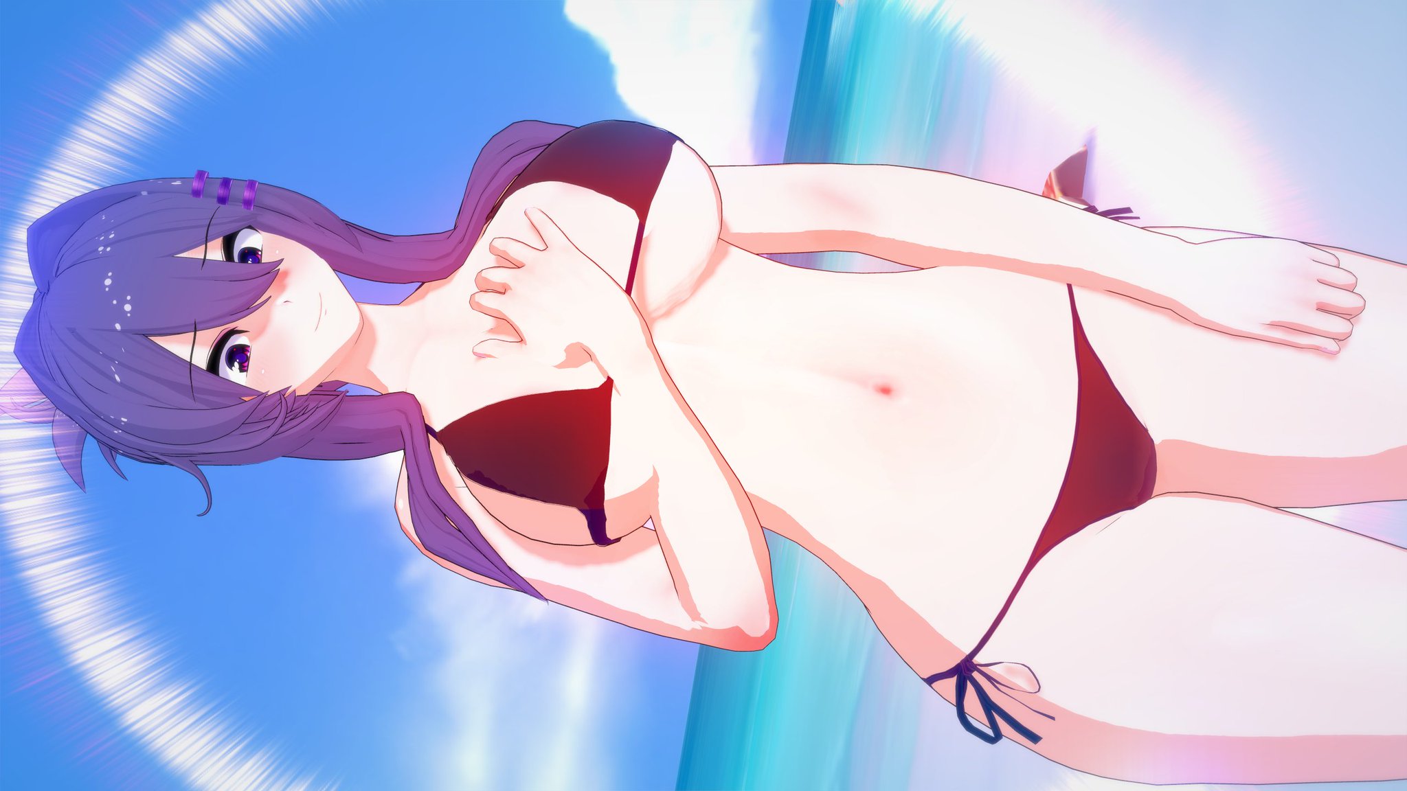 Yuri (Doki Doki Literature Club) Rule 34 Image