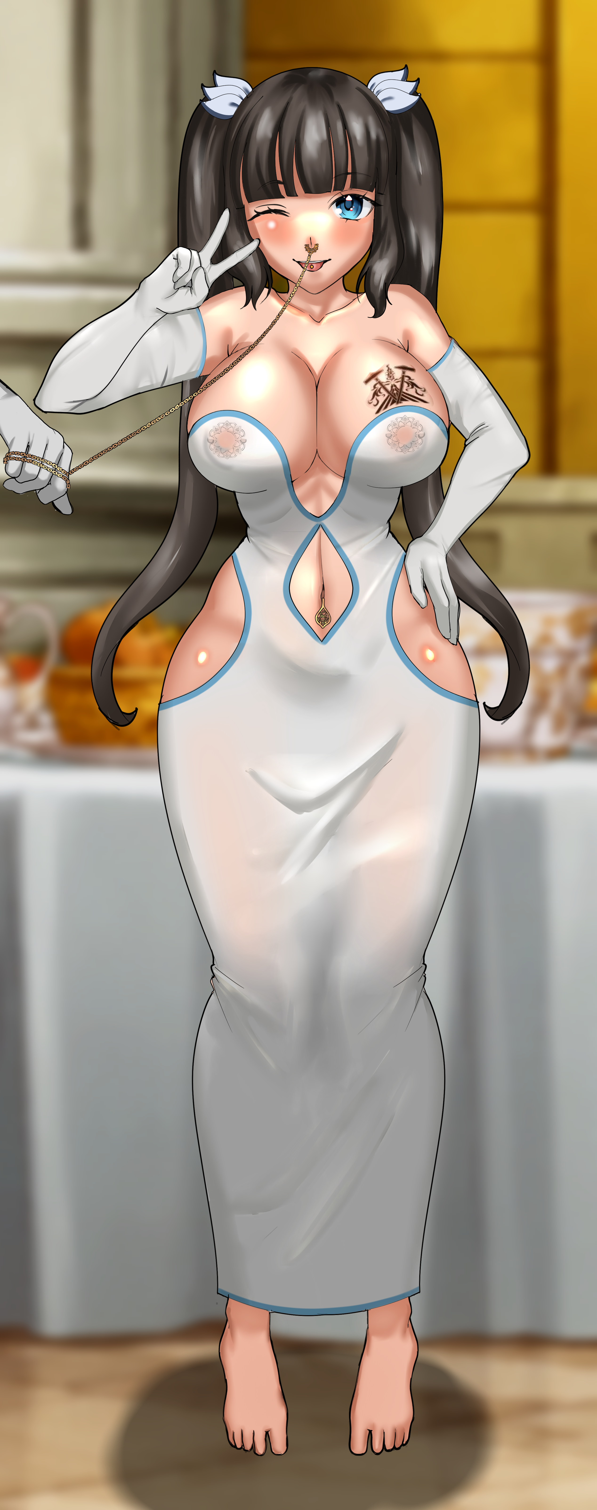 Hestia (Dungeon Ni Deai Wo Motomeru No Wa Machigatteiru Darou Ka) Rule 34 Image