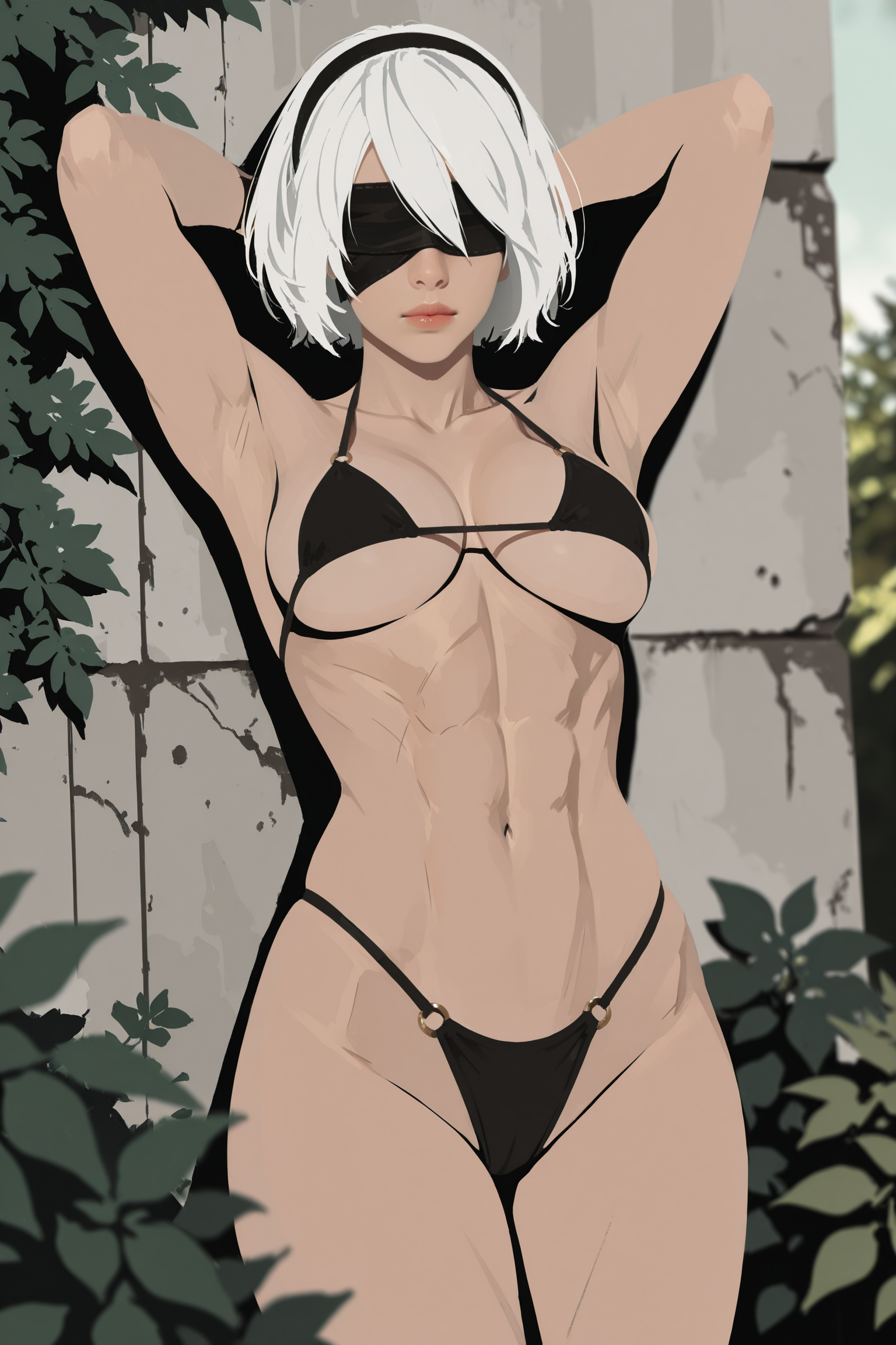 Yorha 2b (Nier: Automata) Rule 34 Image