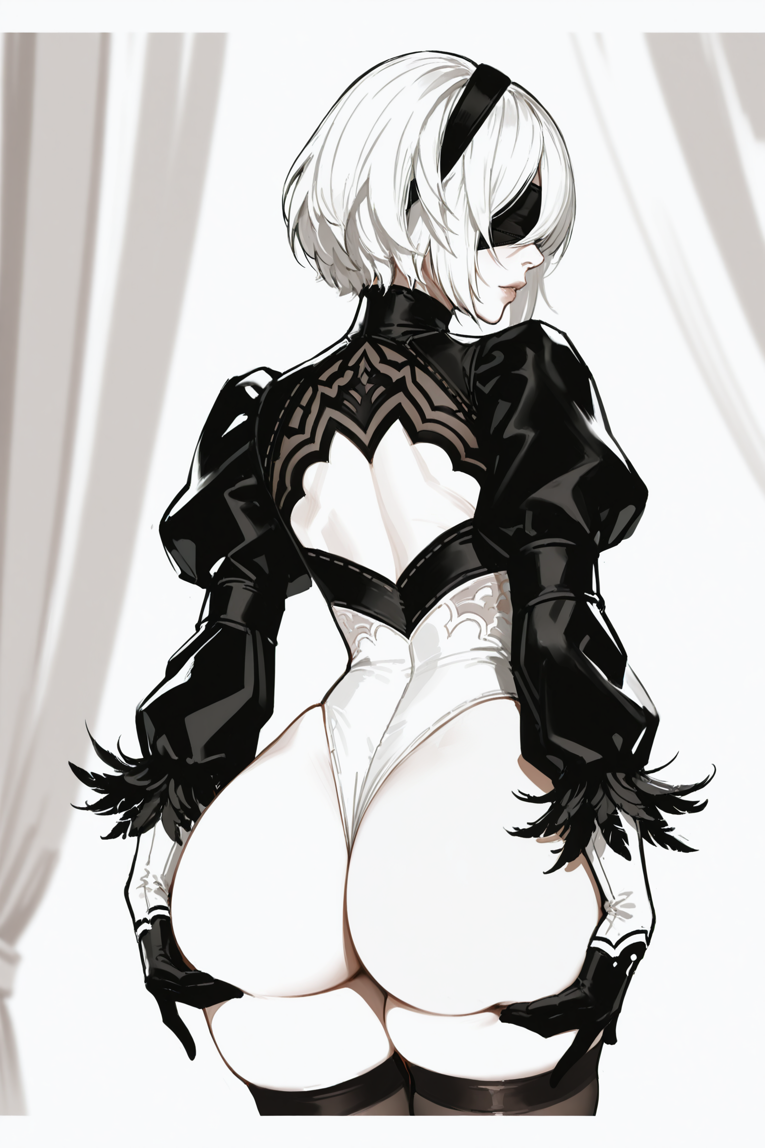Yorha 2b (Nier: Automata) Rule 34 Image