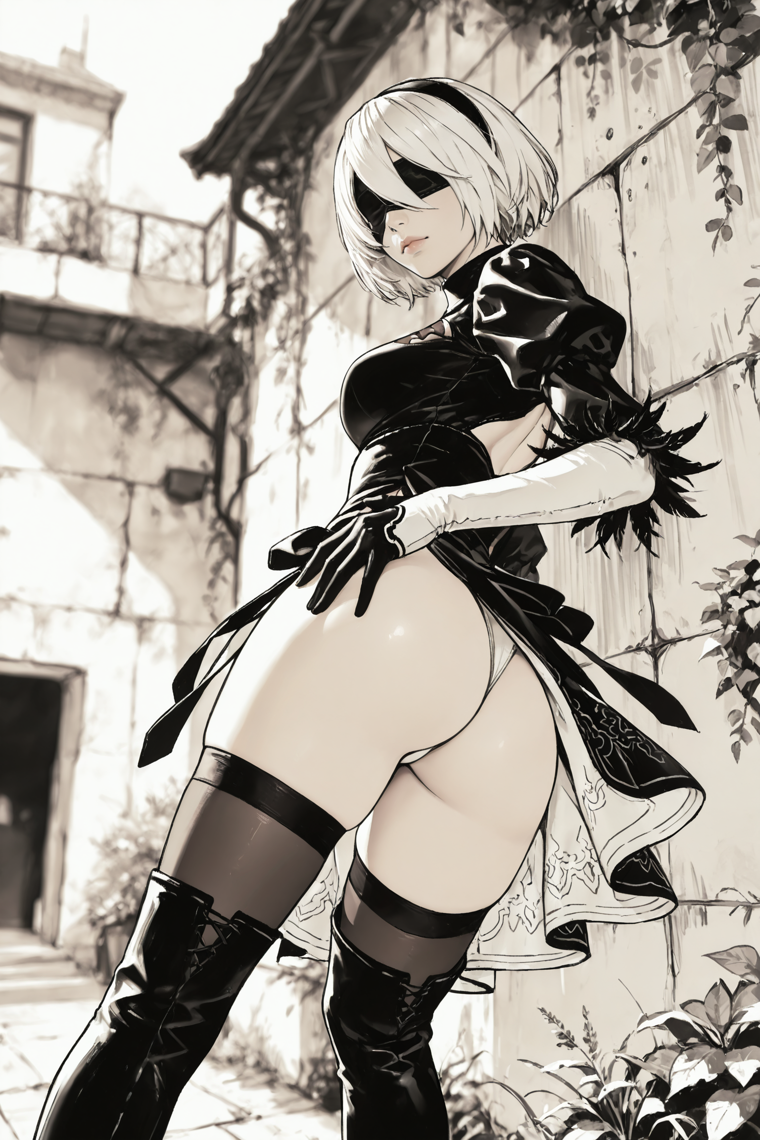 Yorha 2b (Nier: Automata) Rule 34 Image
