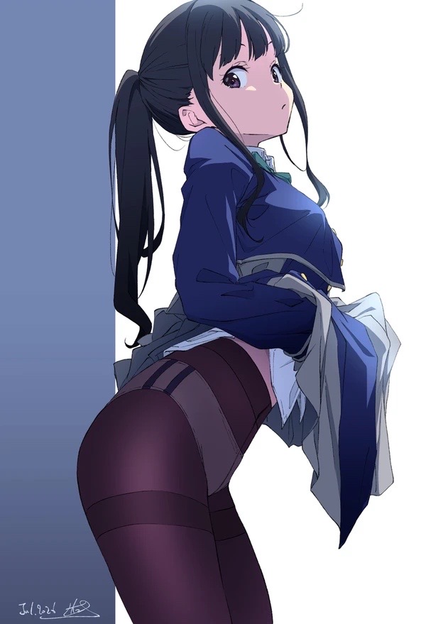 Inoue Takina (Lycoris Recoil) Rule 34 Image
