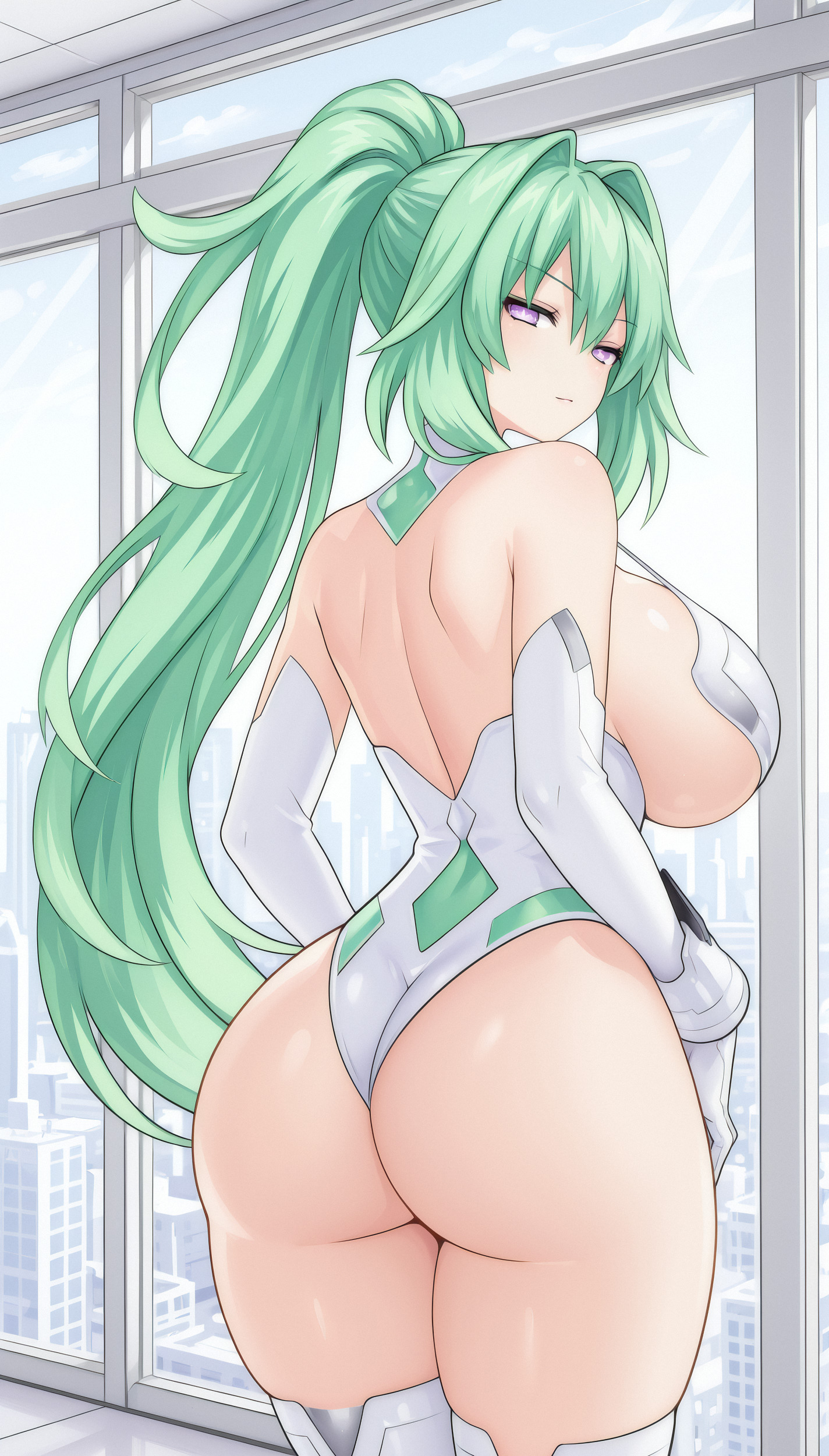 Green Heart (Neptunia) Rule 34 Image