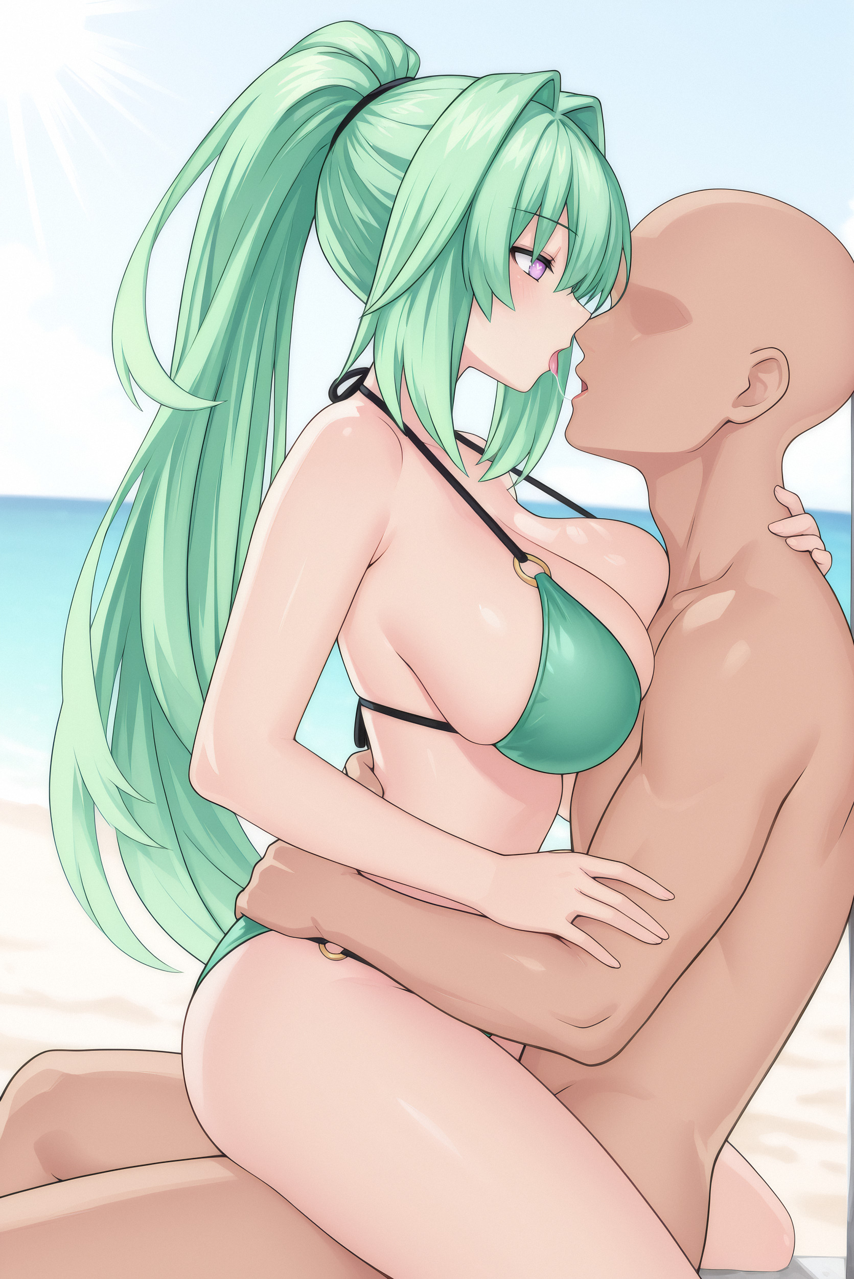 Green Heart (Neptunia) Rule 34 Image