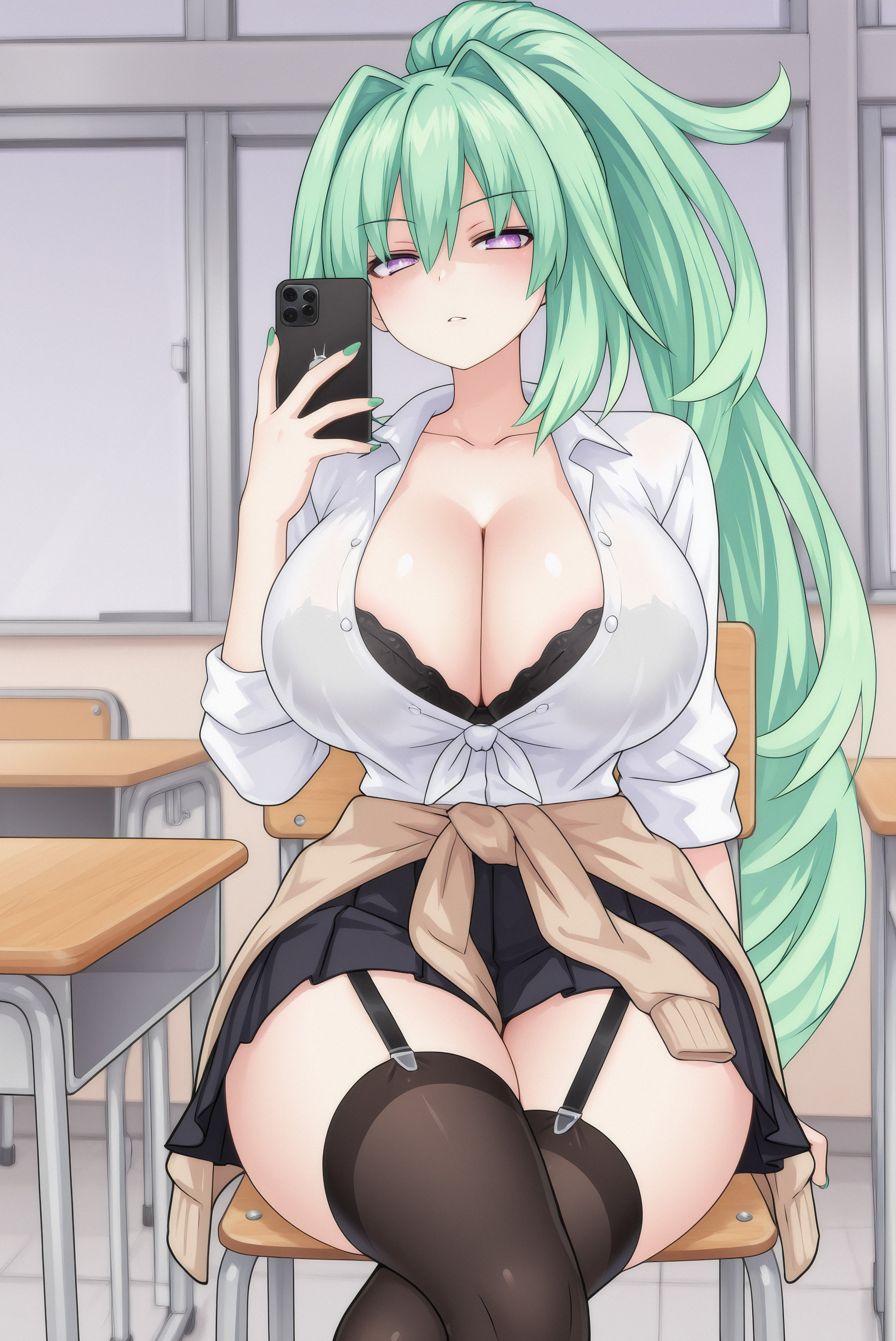 Green Heart (Neptunia) Rule 34 Image