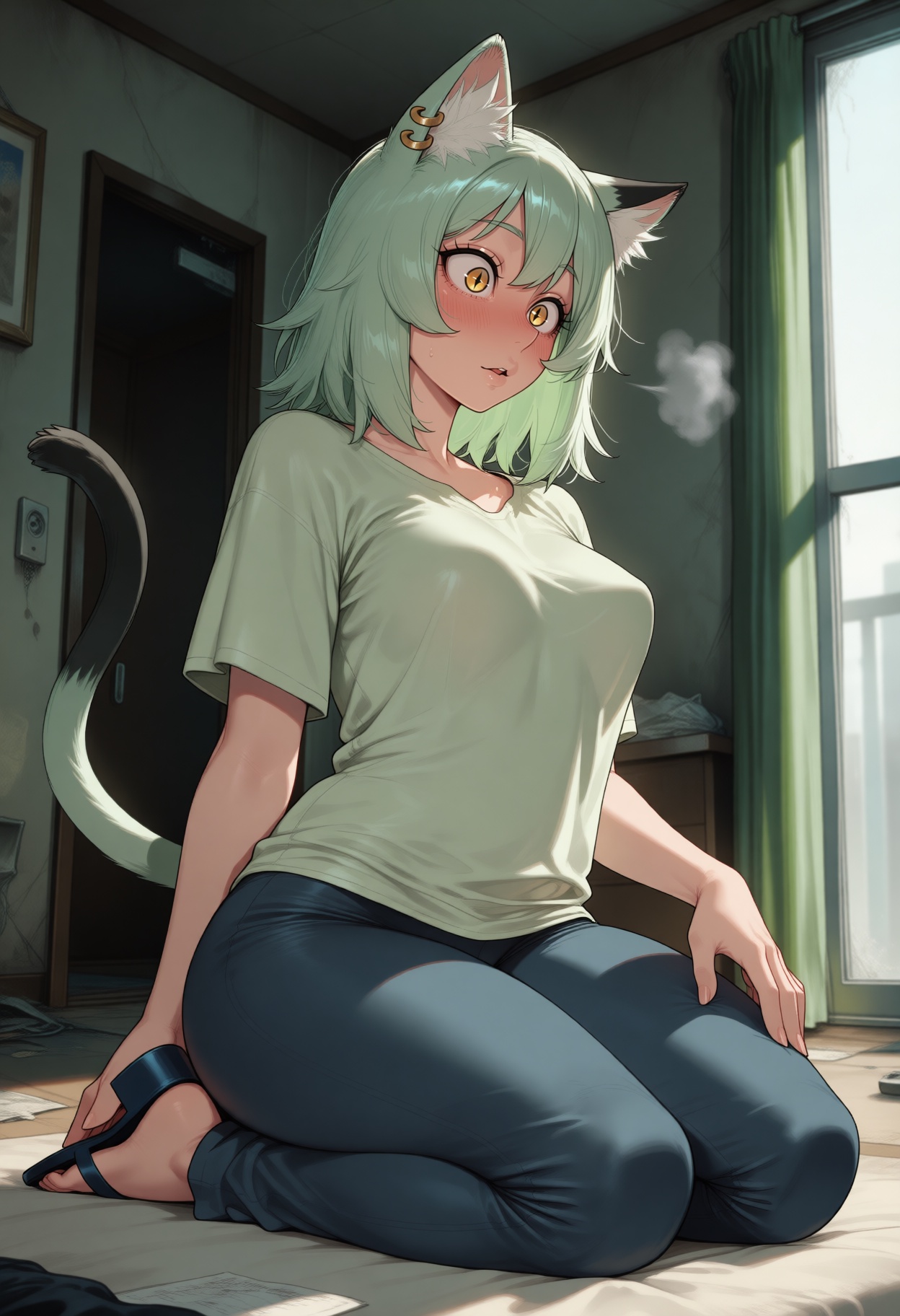 Satou Yaniko (Chainsmoker Cat) Rule 34 Image