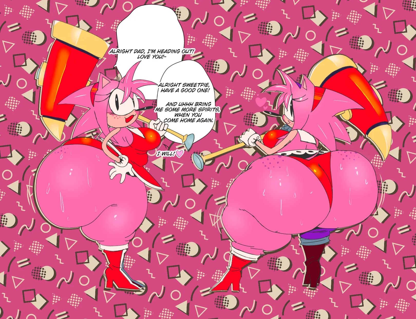 Amy Rose (Sega) Rule 34 Image