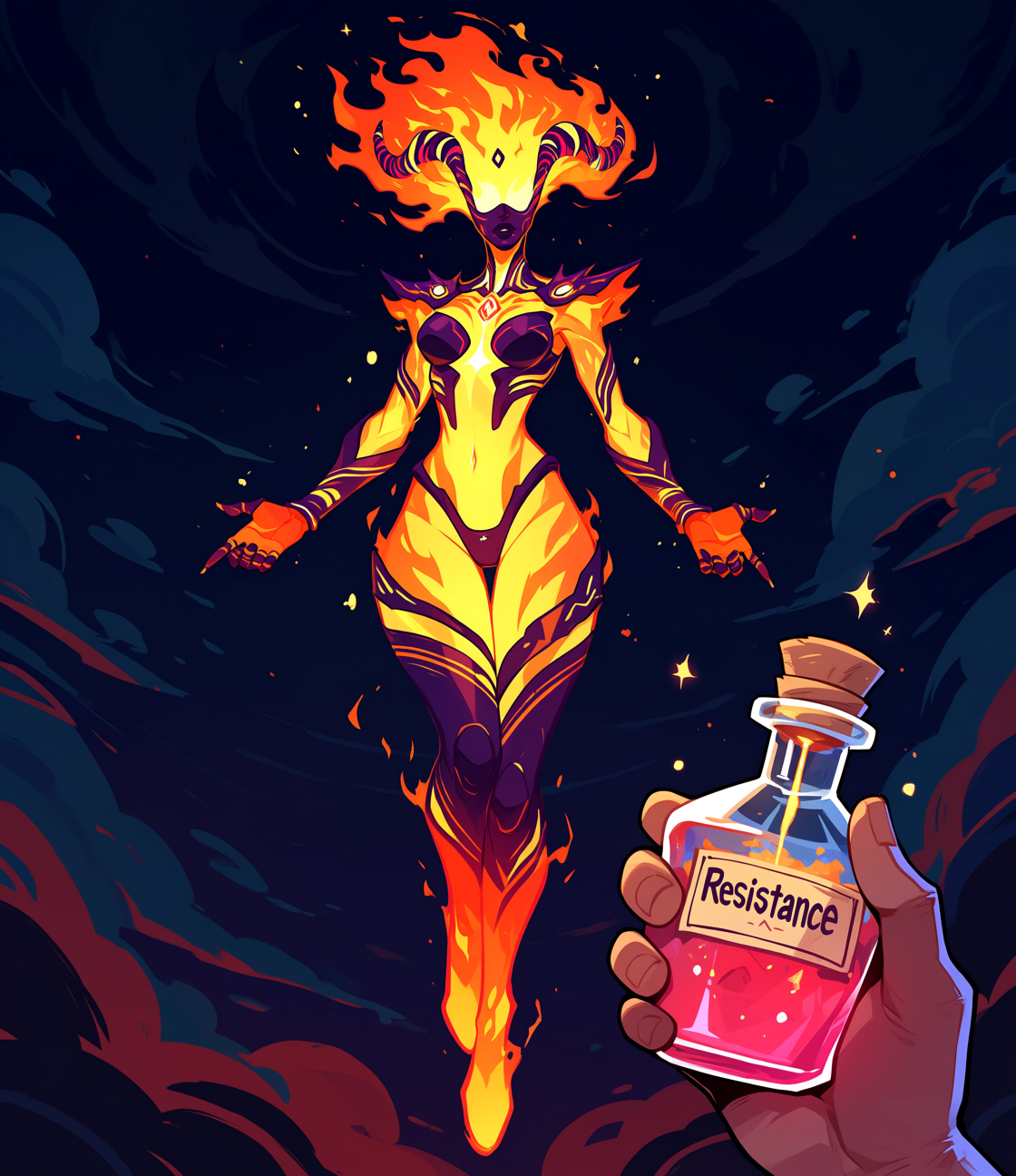 Flame Atronach (Skyrim) Rule 34 Image
