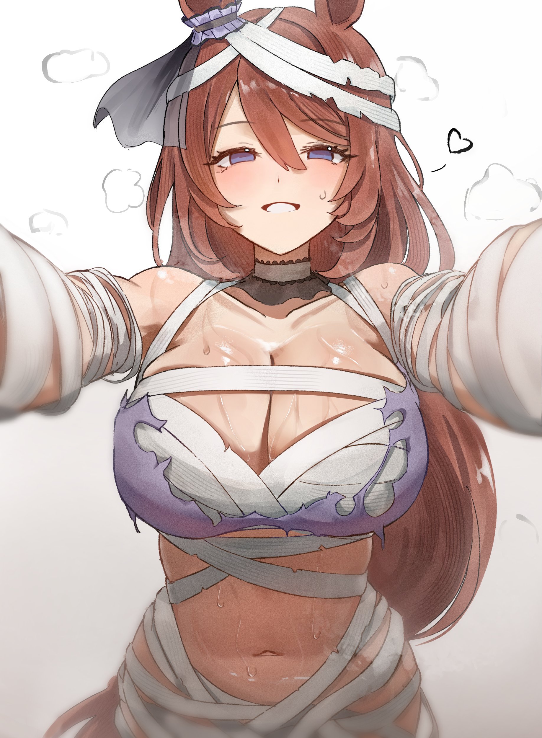 Super Creek (Chiffon-Wrapped Mummy) (Umamusume) Rule 34 Image