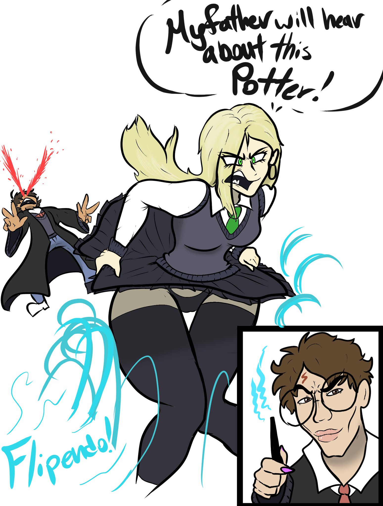 Draco Malfoy (Harry Potter) Rule 34 Image