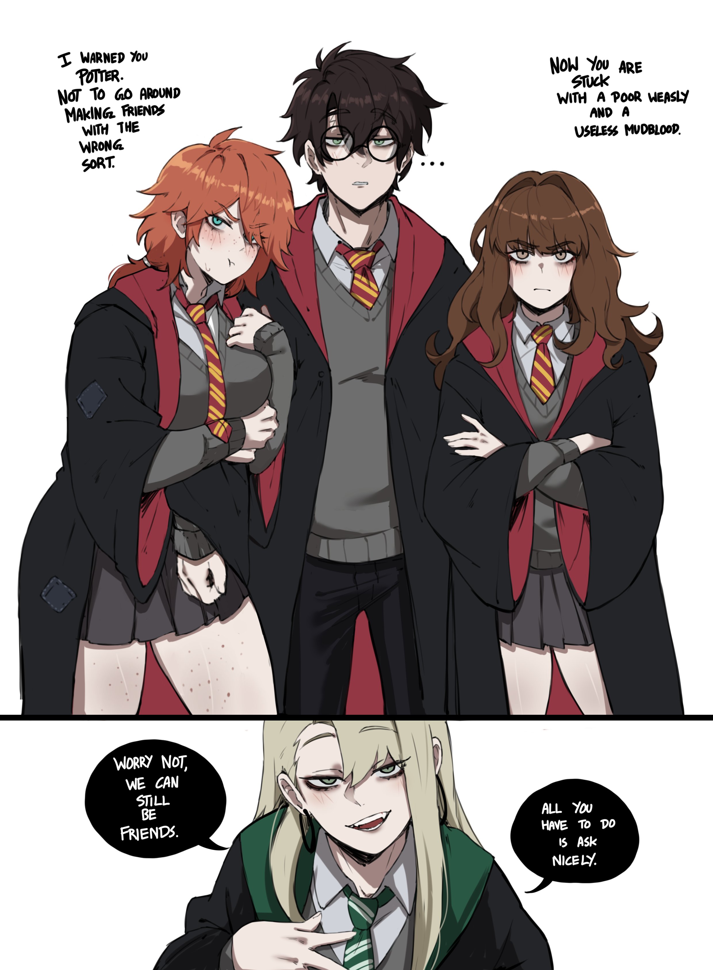 Draco Malfoy (Harry Potter) Rule 34 Image