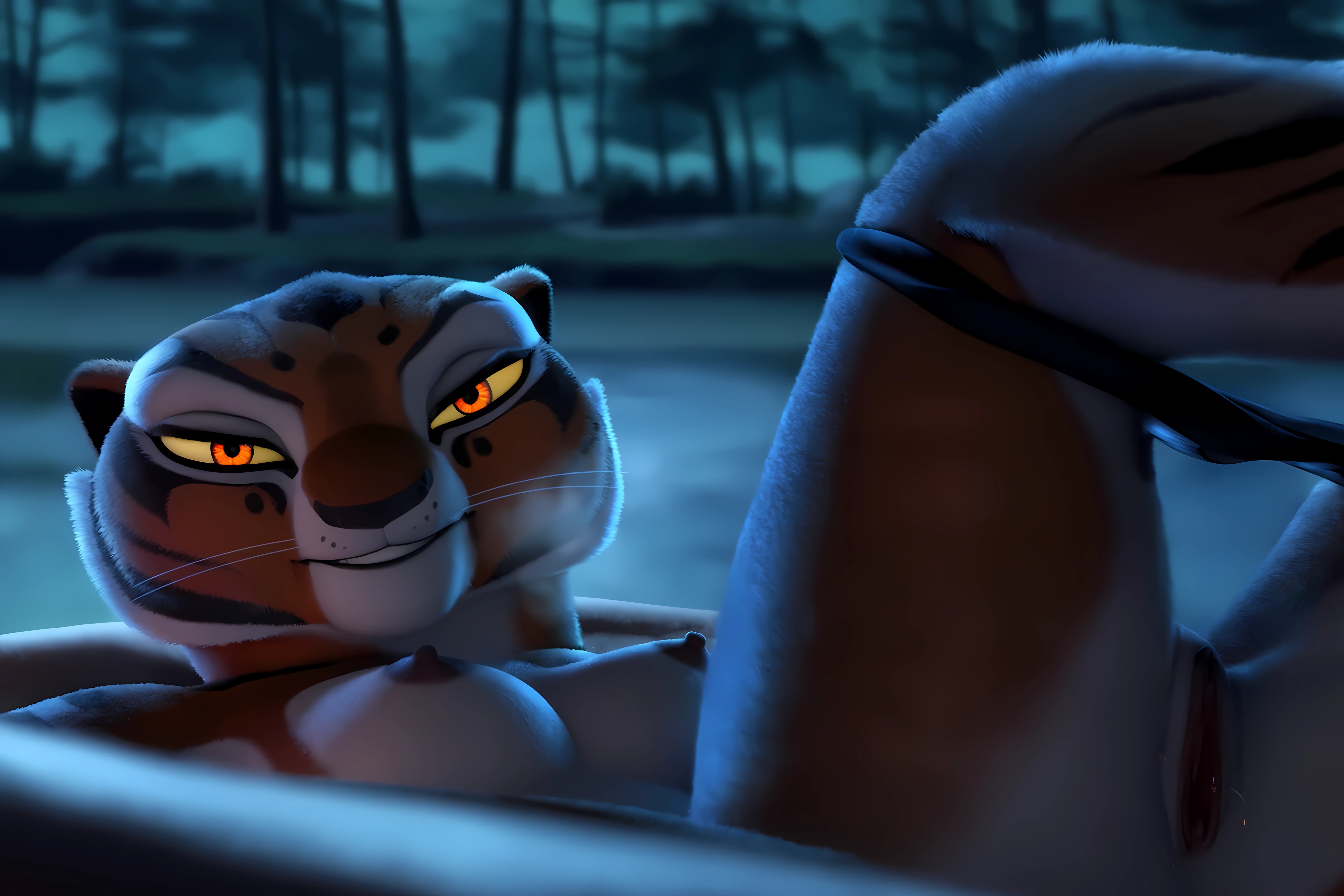 Master Tigress (Kung Fu Panda) Rule 34 Image