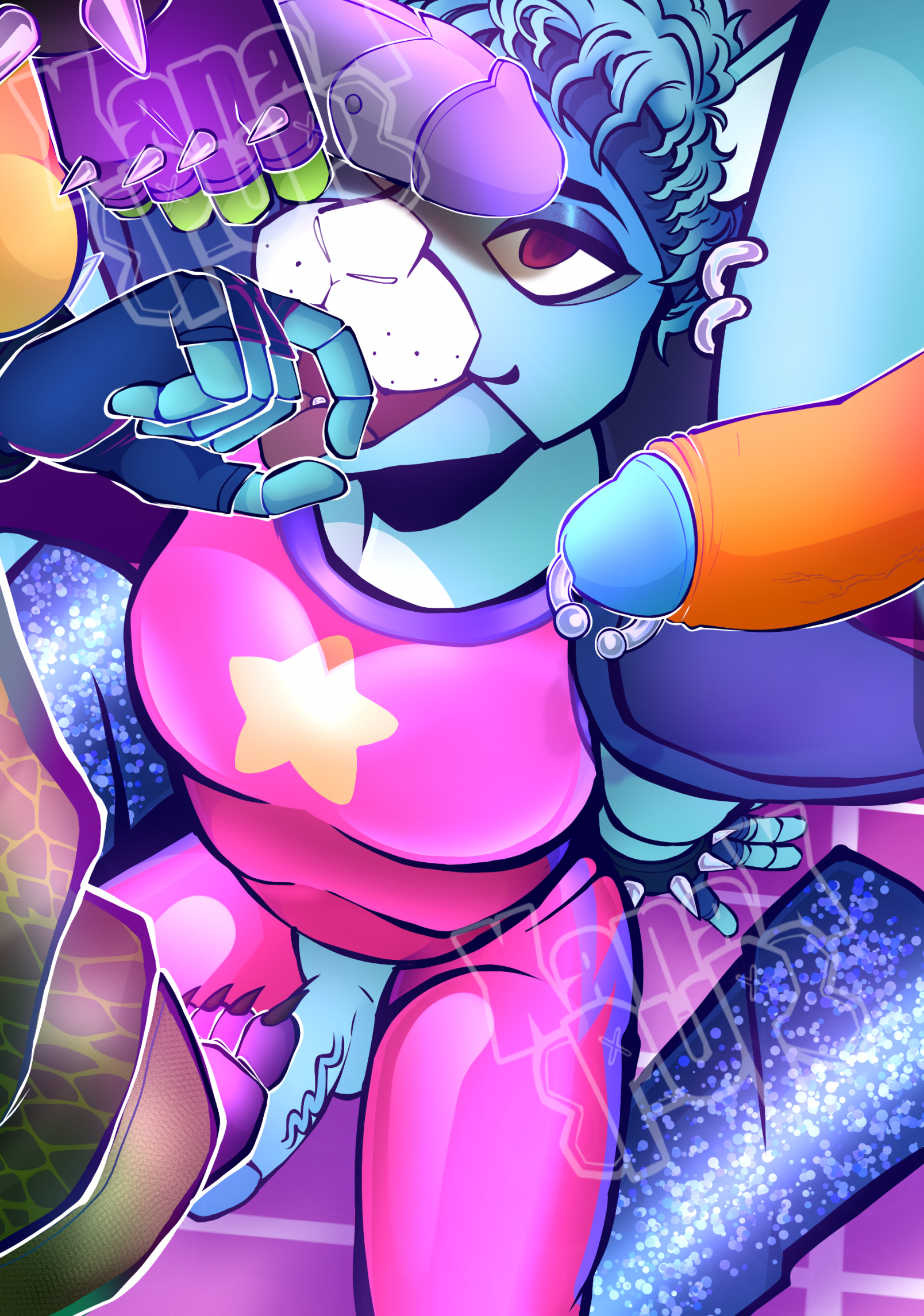 Glamrock Bonnie (Fnaf) Rule 34 Image