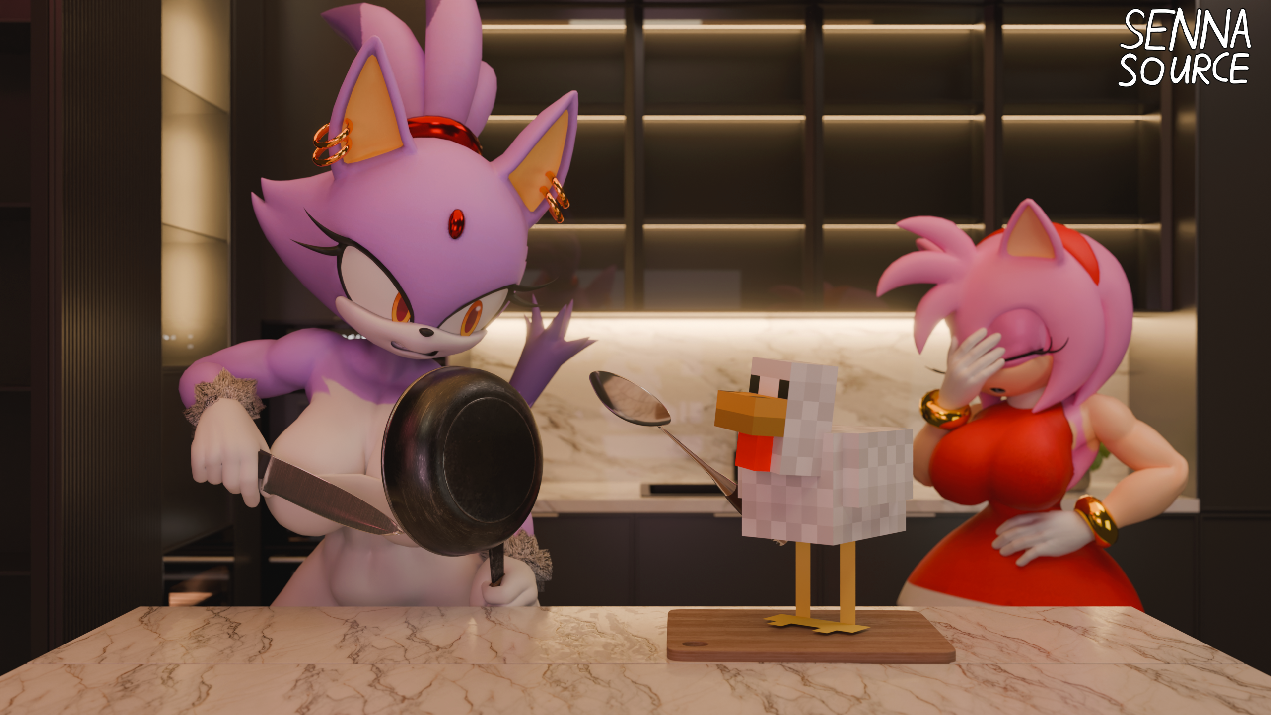 Amy Rose (Minecraft) Rule 34 Image