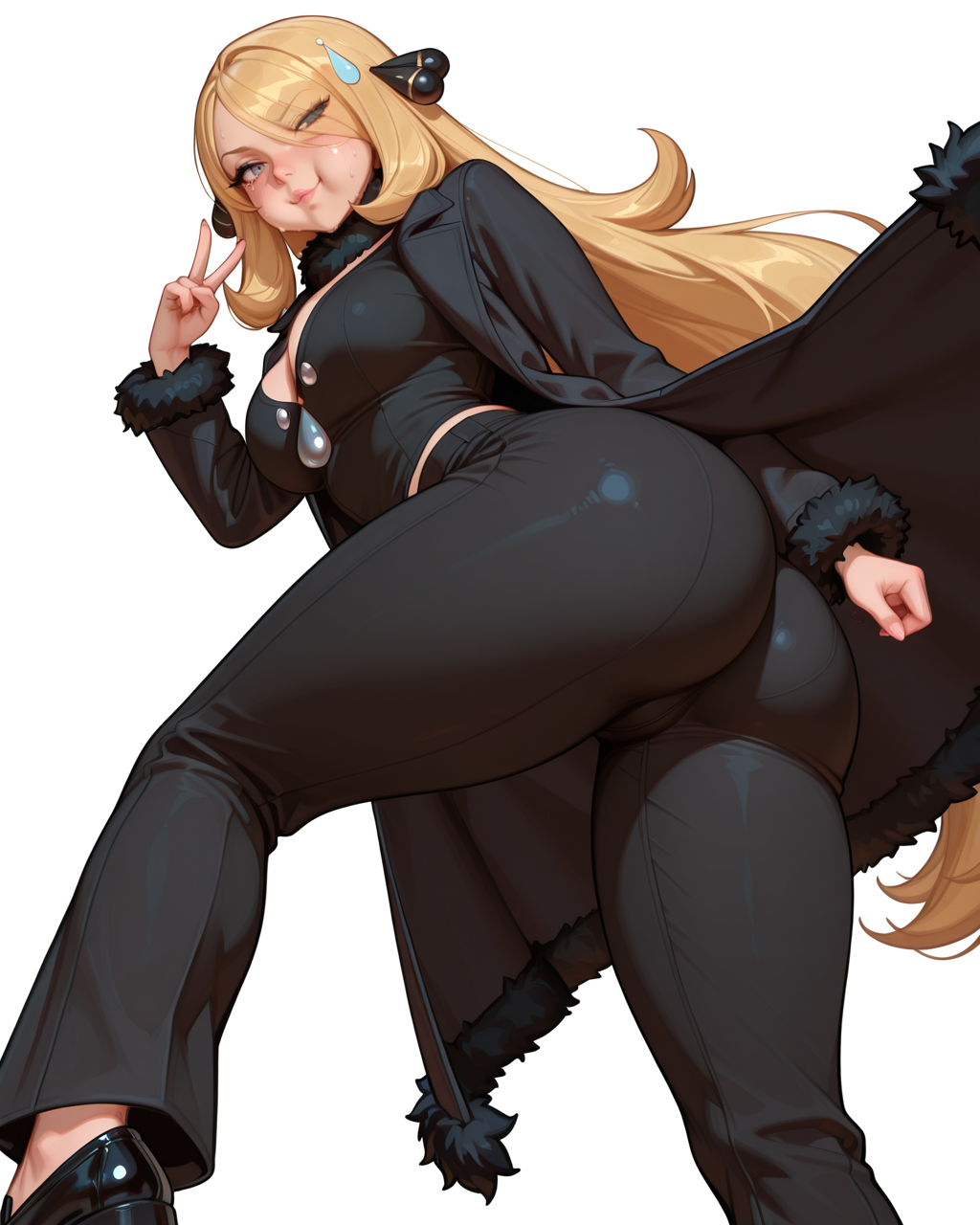 Cynthia (Pokemon) Rule 34 Image