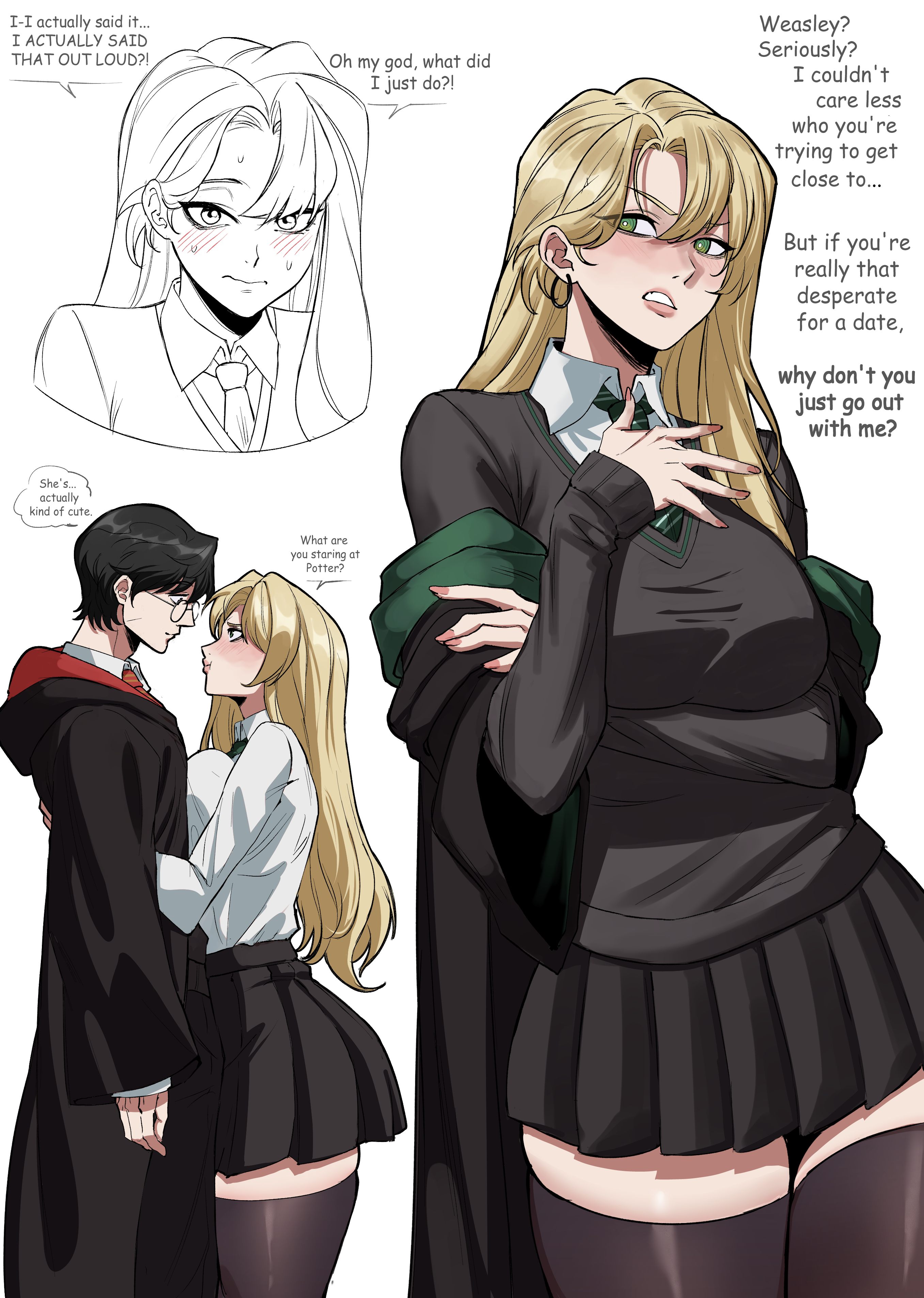 Draco Malfoy (Harry Potter) Rule 34 Image