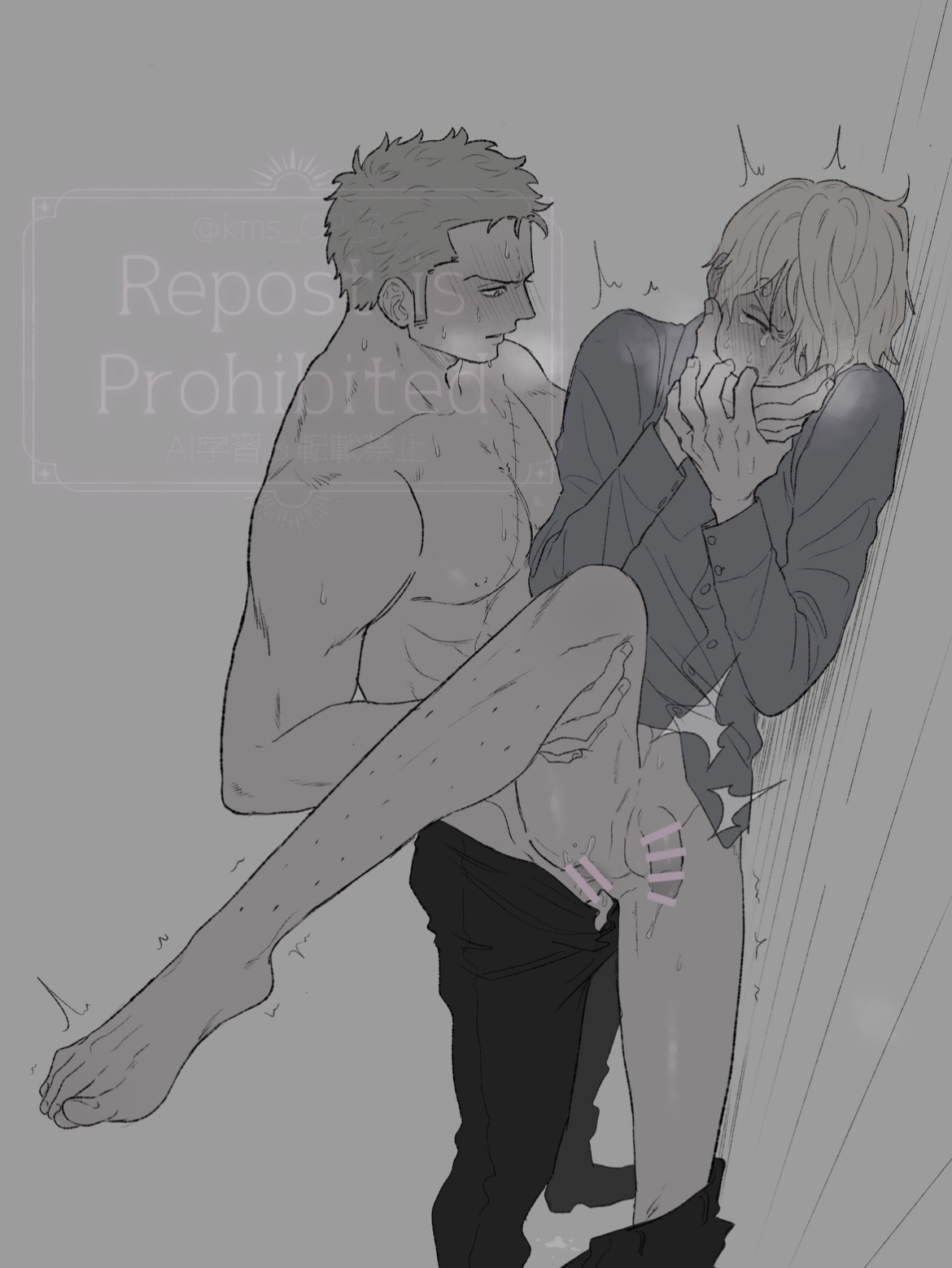 Sanji (Zoro (One Piece)) Rule 34 Image