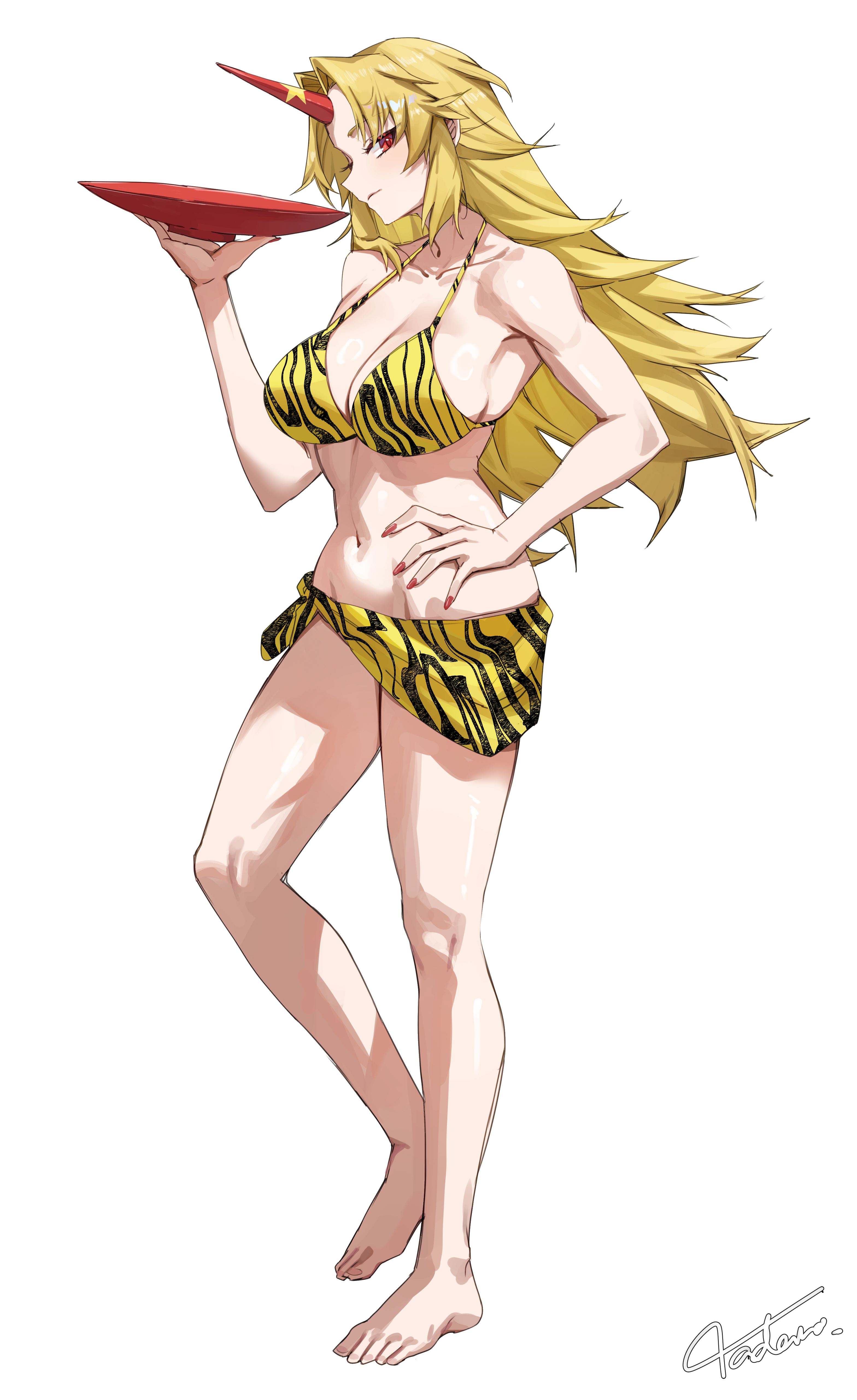 Hoshiguma Yuugi (Touhou) Rule 34 Image