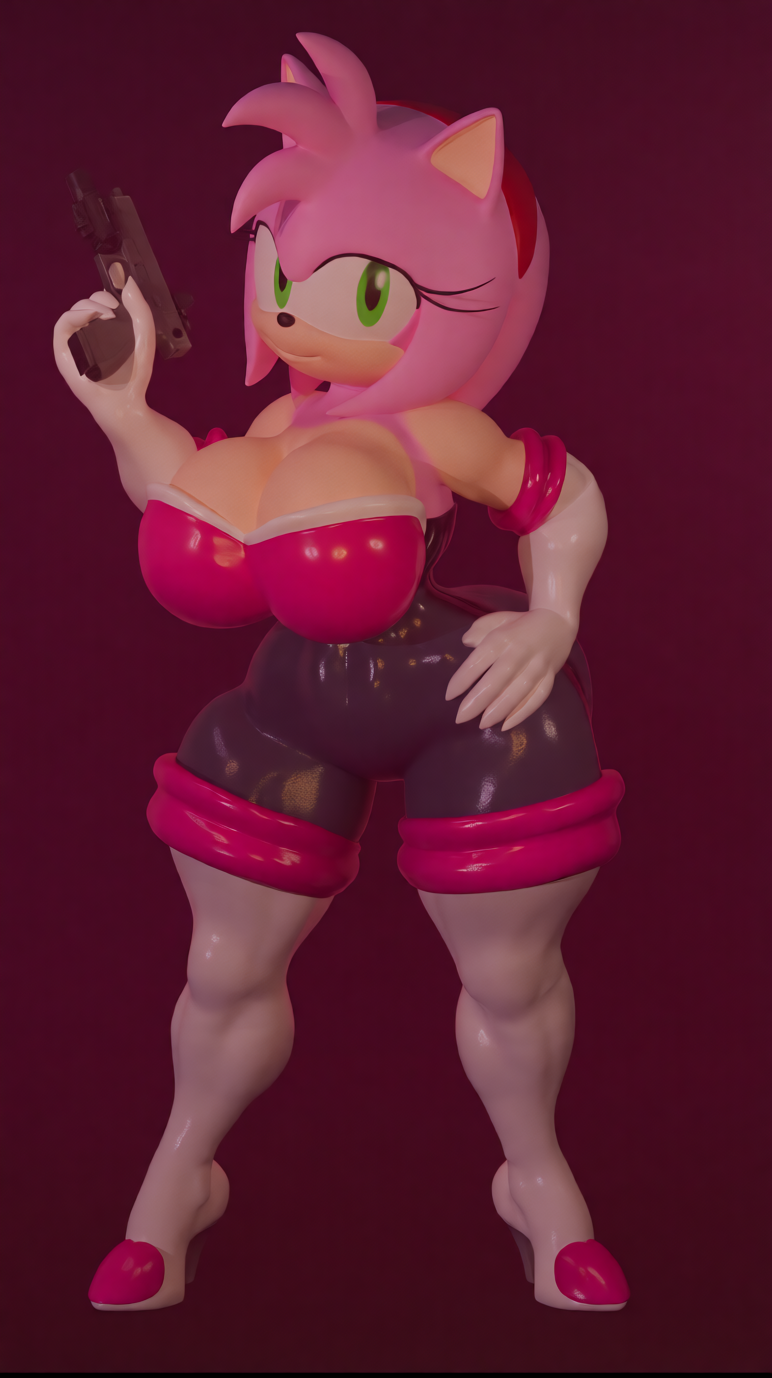Amy Rose (Glock) Rule 34 Image