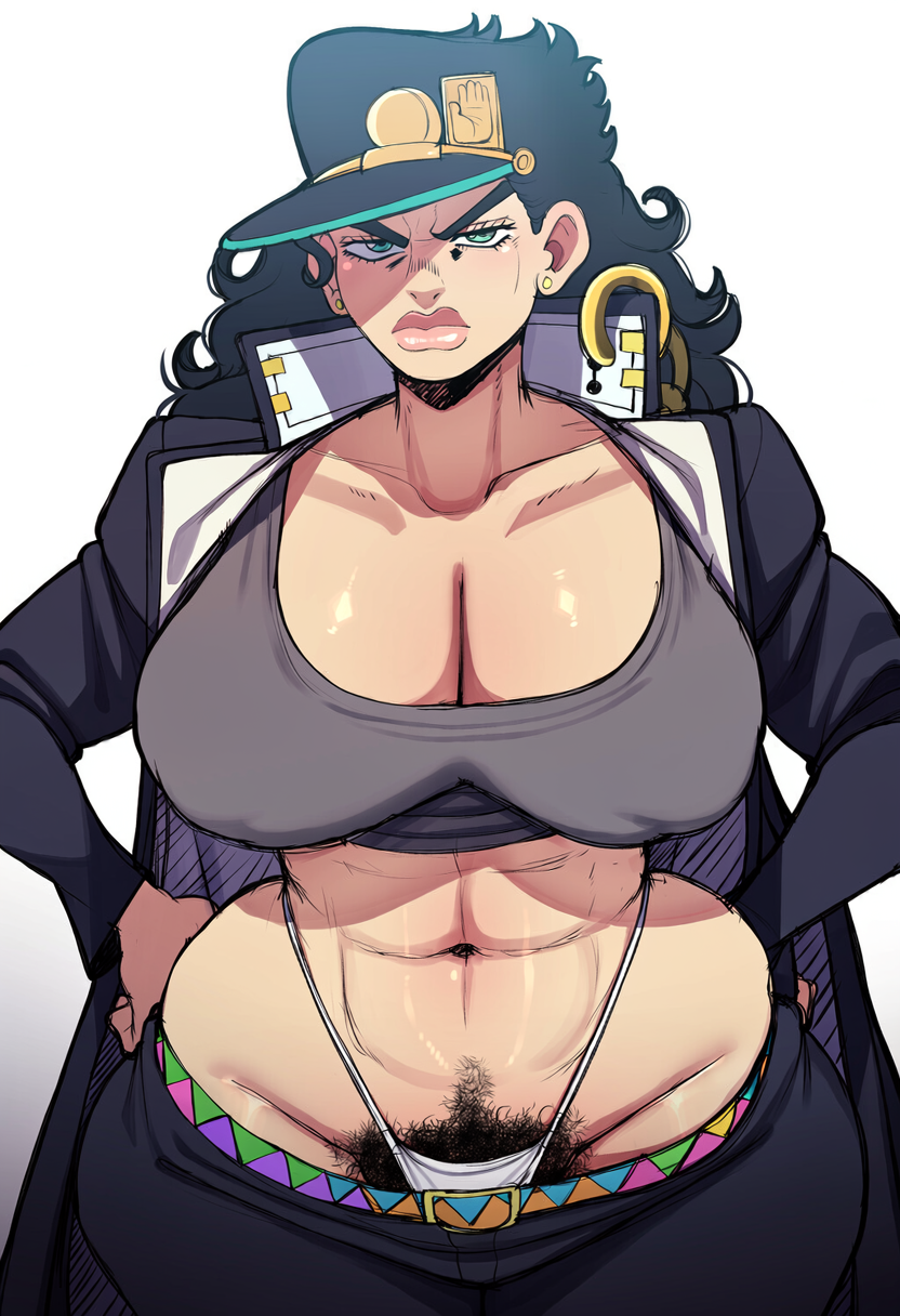 Female Jotaro (Jojo'S Bizarre Adventure) Rule 34 Image