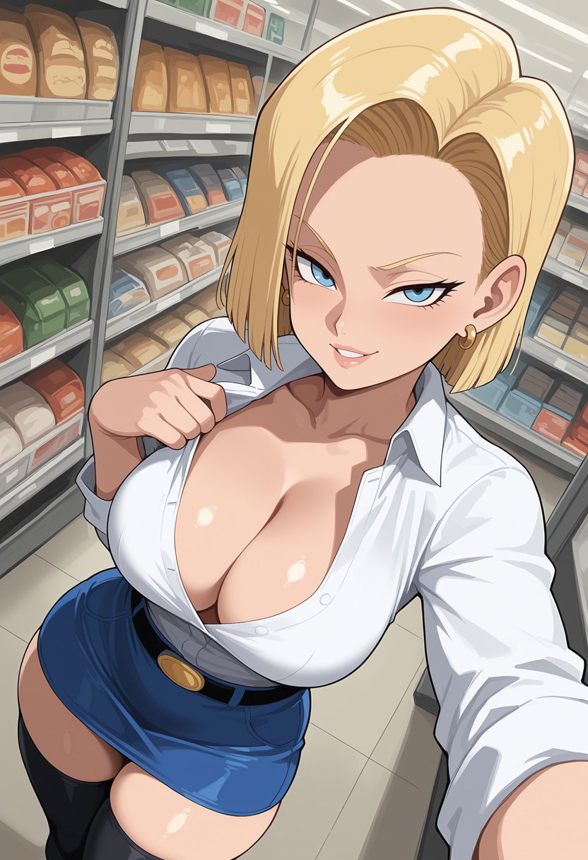 Android 18 (Dragon Ball) Rule 34 Image