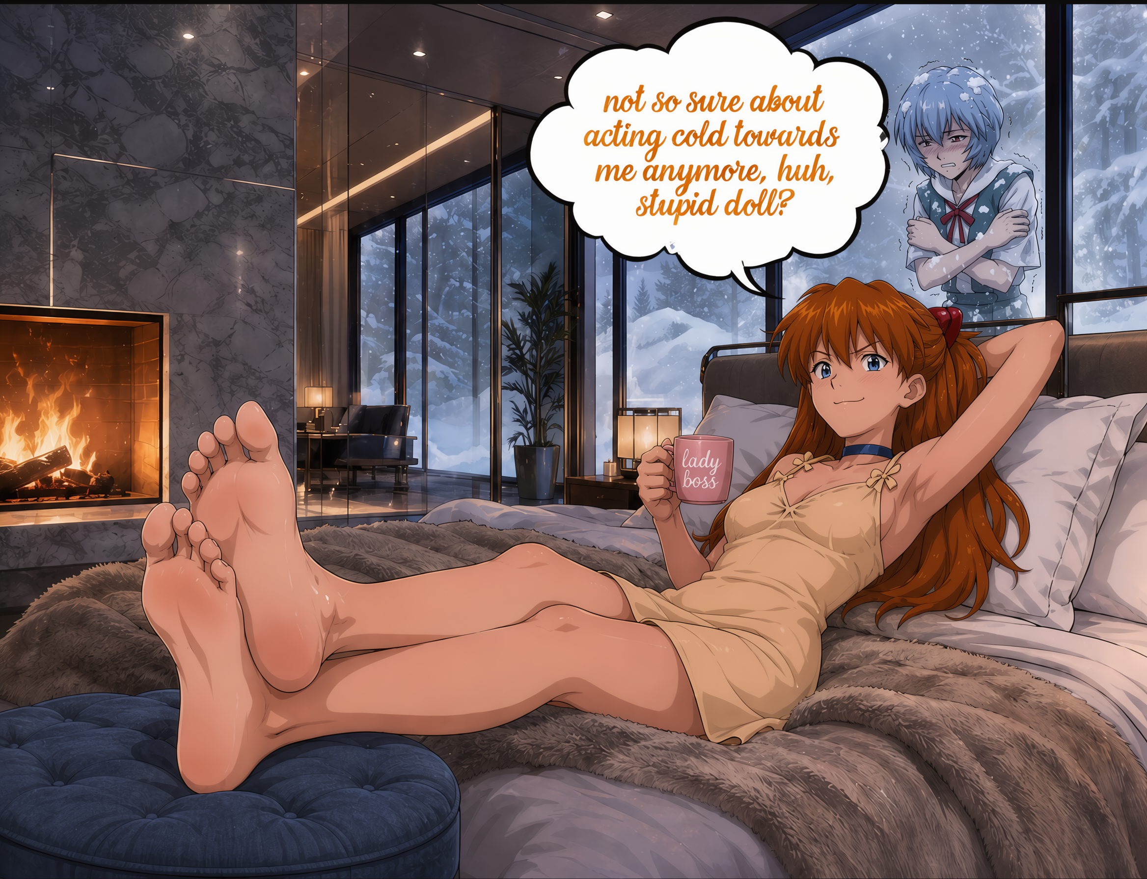 Asuka Langley Sohryu (Neon Genesis Evangelion) Rule 34 Image