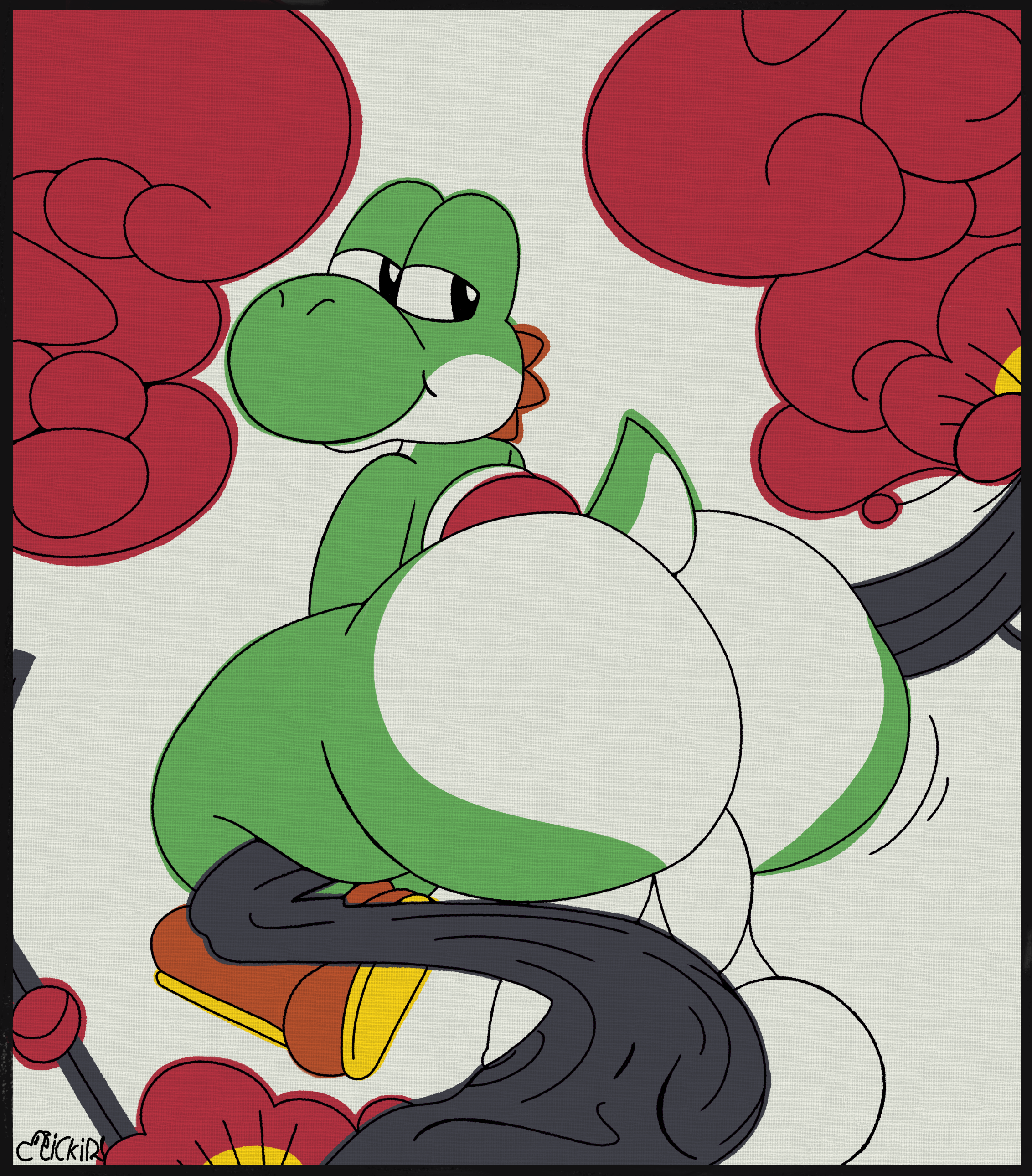 Yoshi (Mario Bros) Rule 34 Image