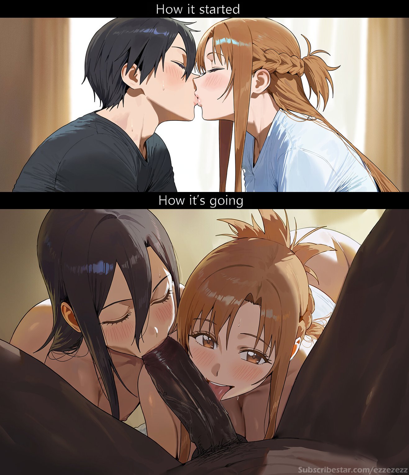 Kirigaya Kazuto (Asuna Yuuki) Rule 34 Image