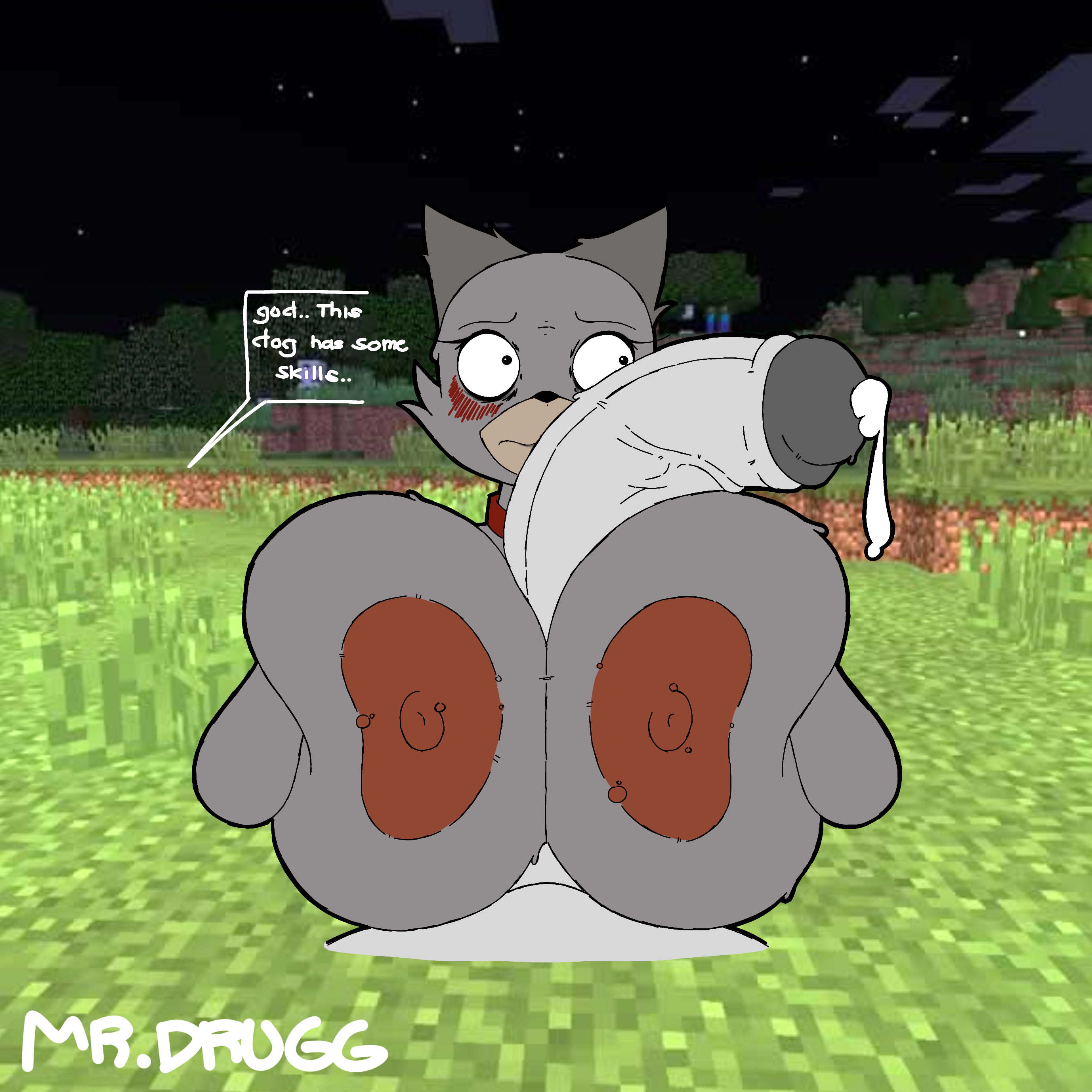 Pale Wolf (Minecraft) Rule 34 Image