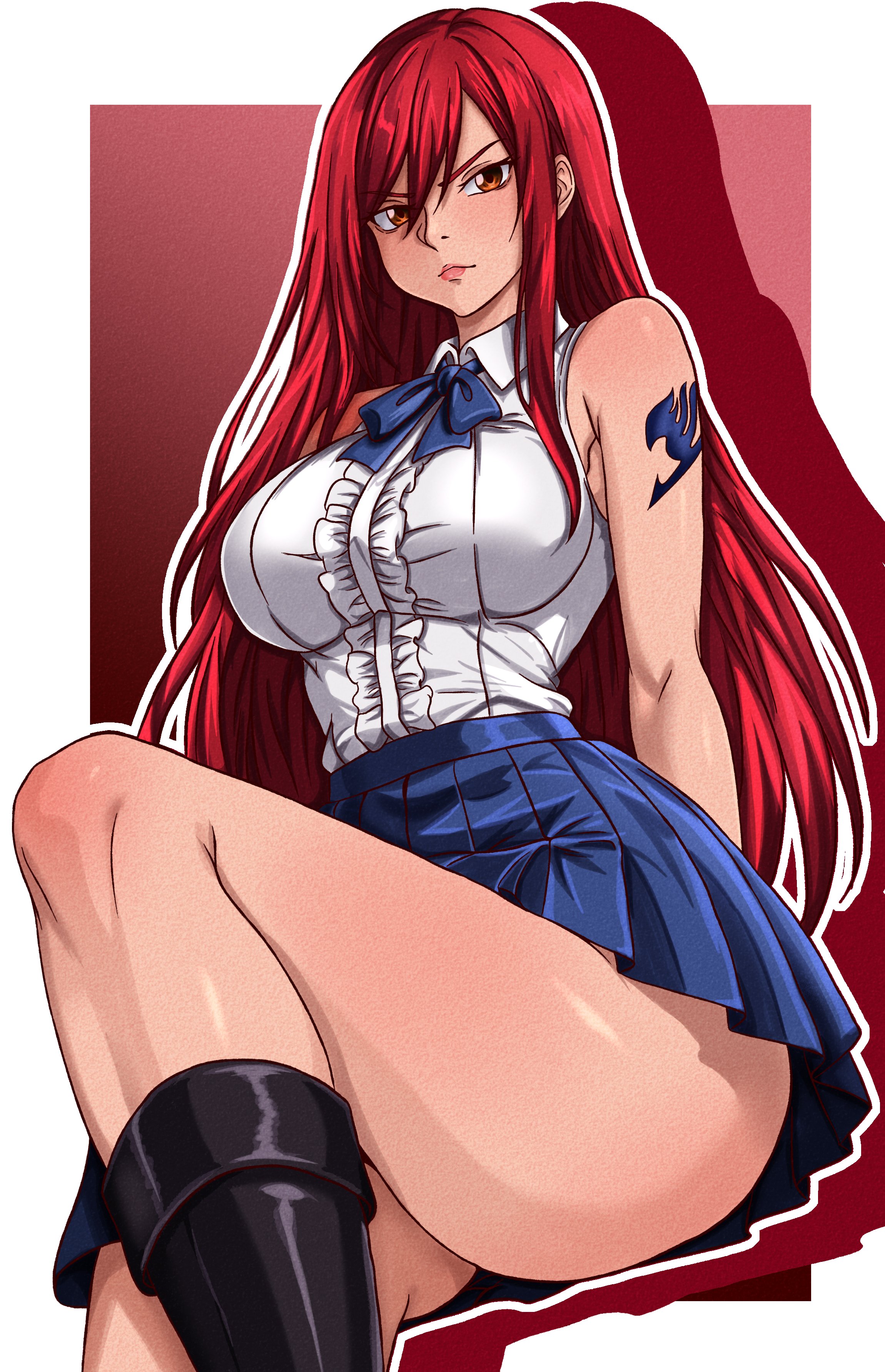 Erza Scarlet (Fairy Tail) Rule 34 Image