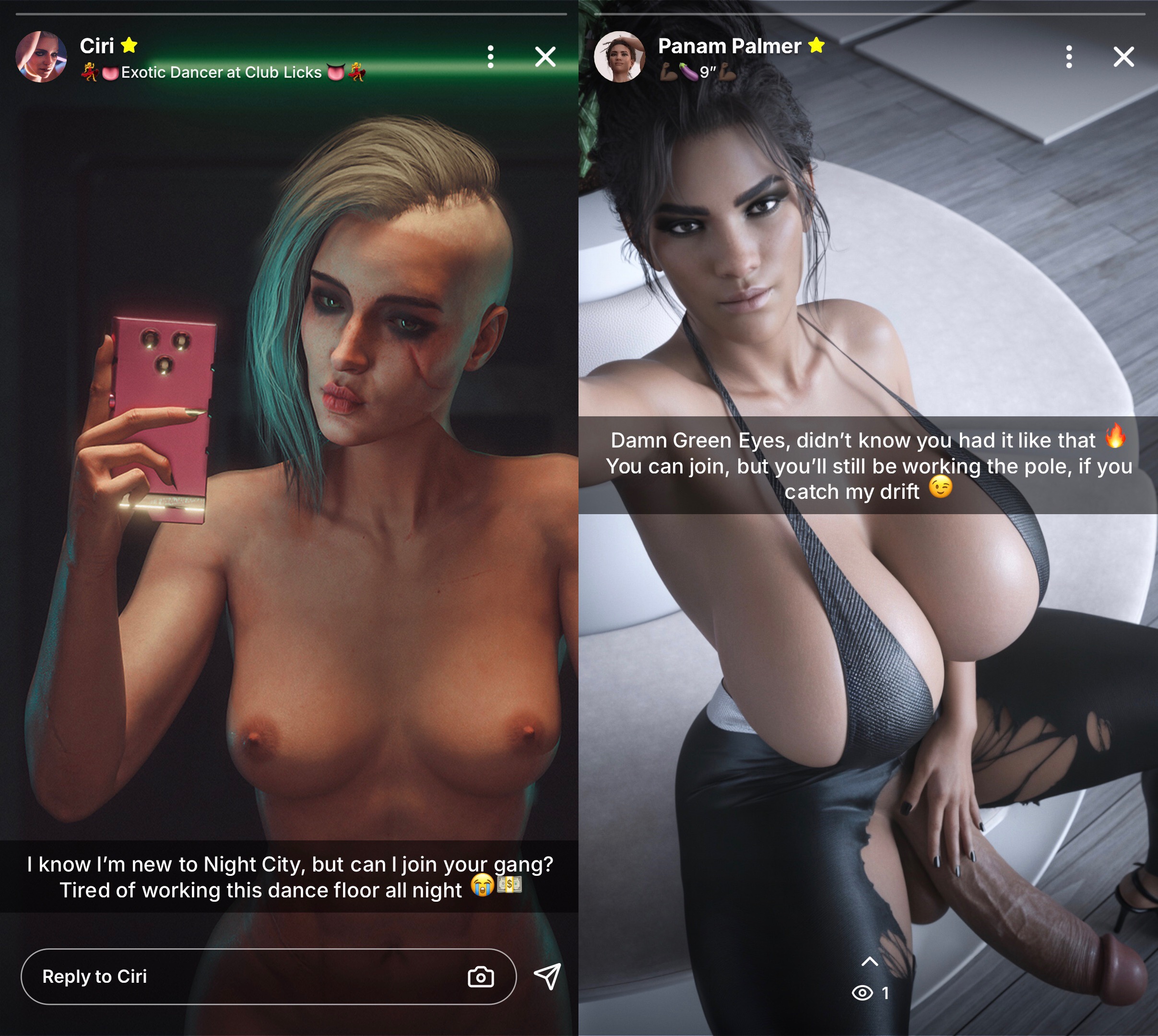 Ciri (Cyberpunk 2077) Rule 34 Image