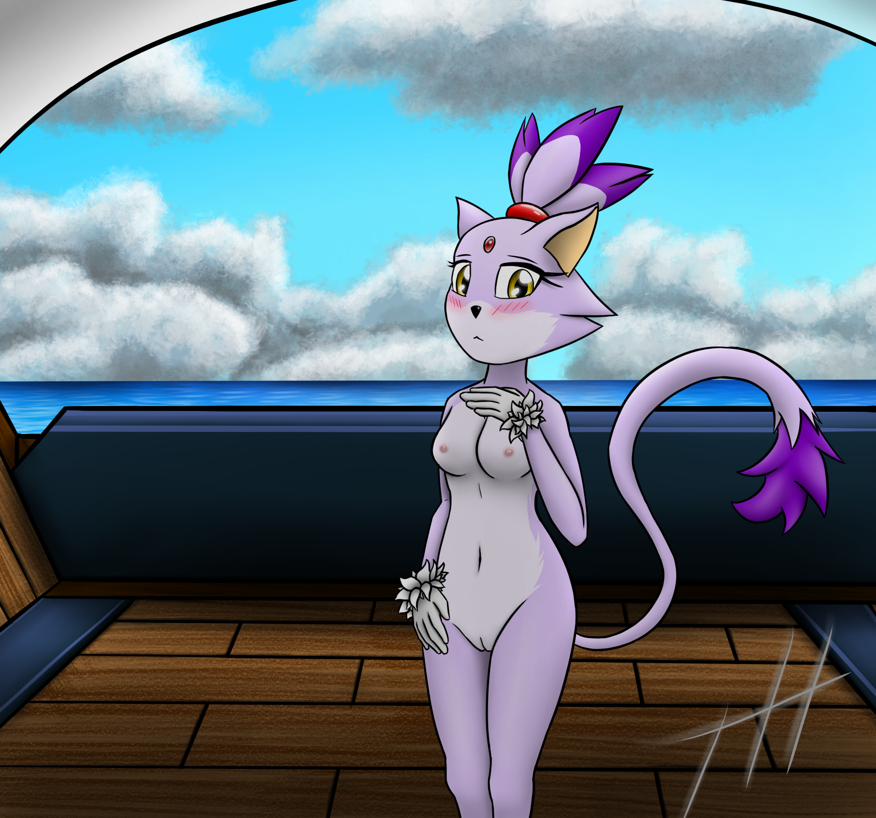 Blaze The Cat (Sega) Rule 34 Image