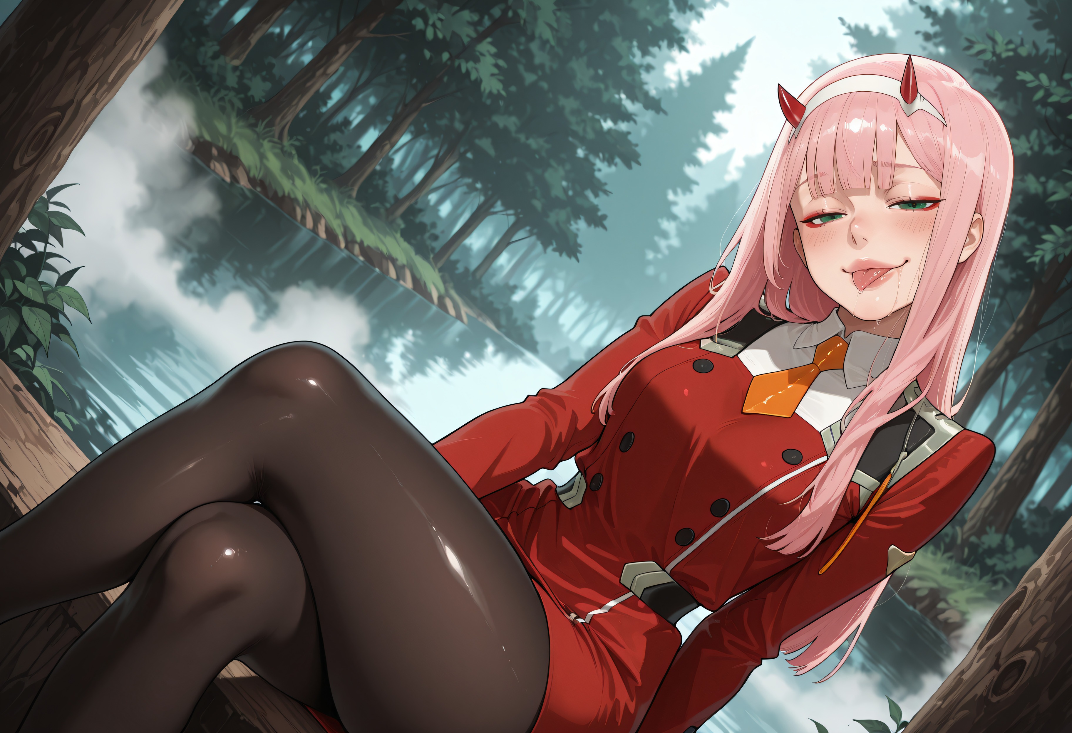 Zero Two (Darling In The Franxx) Rule 34 Image